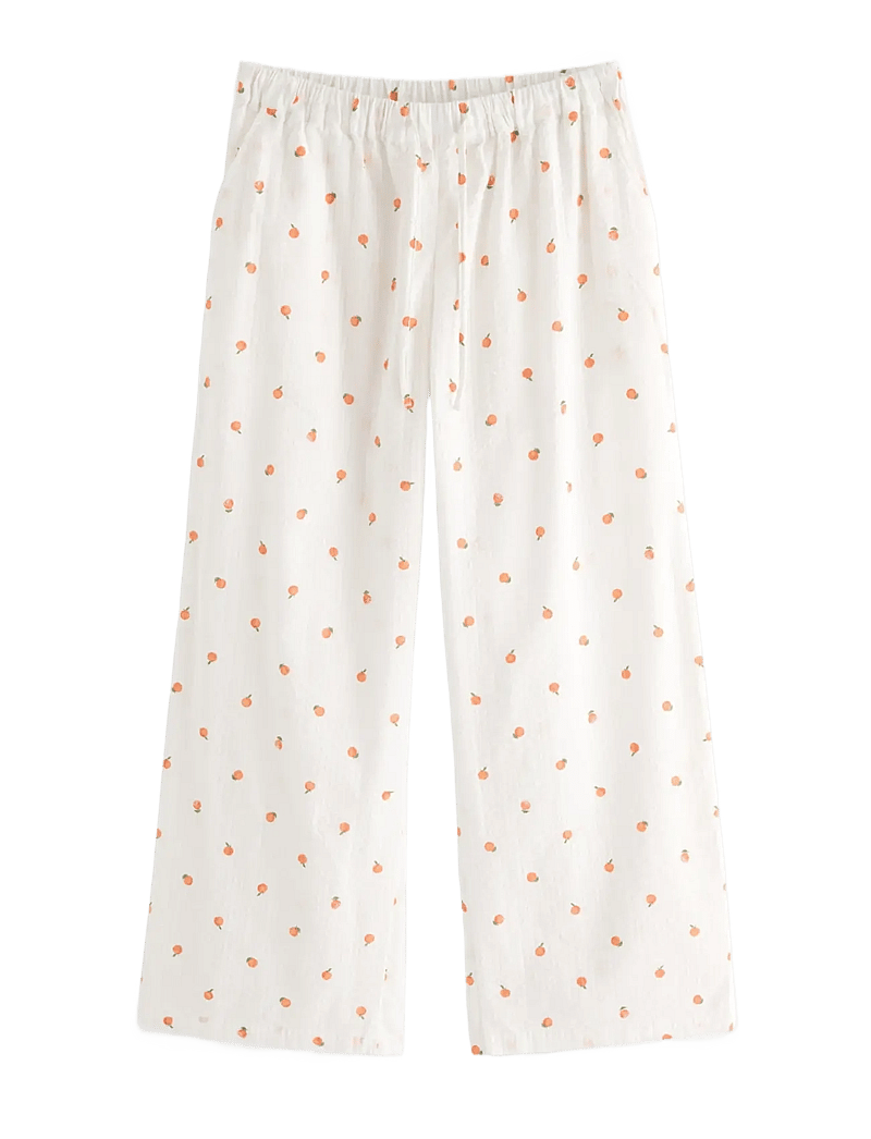 Lindex - Pyjama trousers in seersucker - pyjamahose - light orange - 0