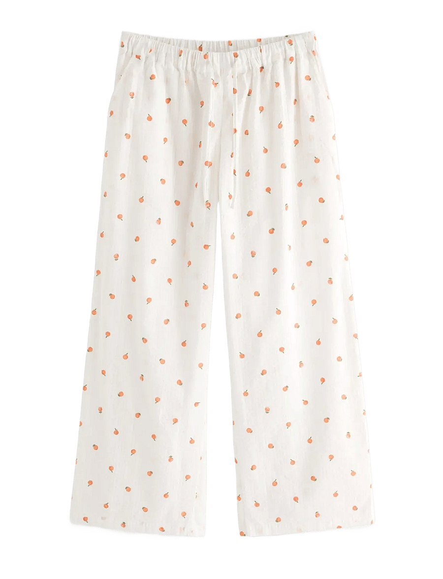 Lindex - Trousers pyjama seersucker - pidžaamapüksid - light orange - 0
