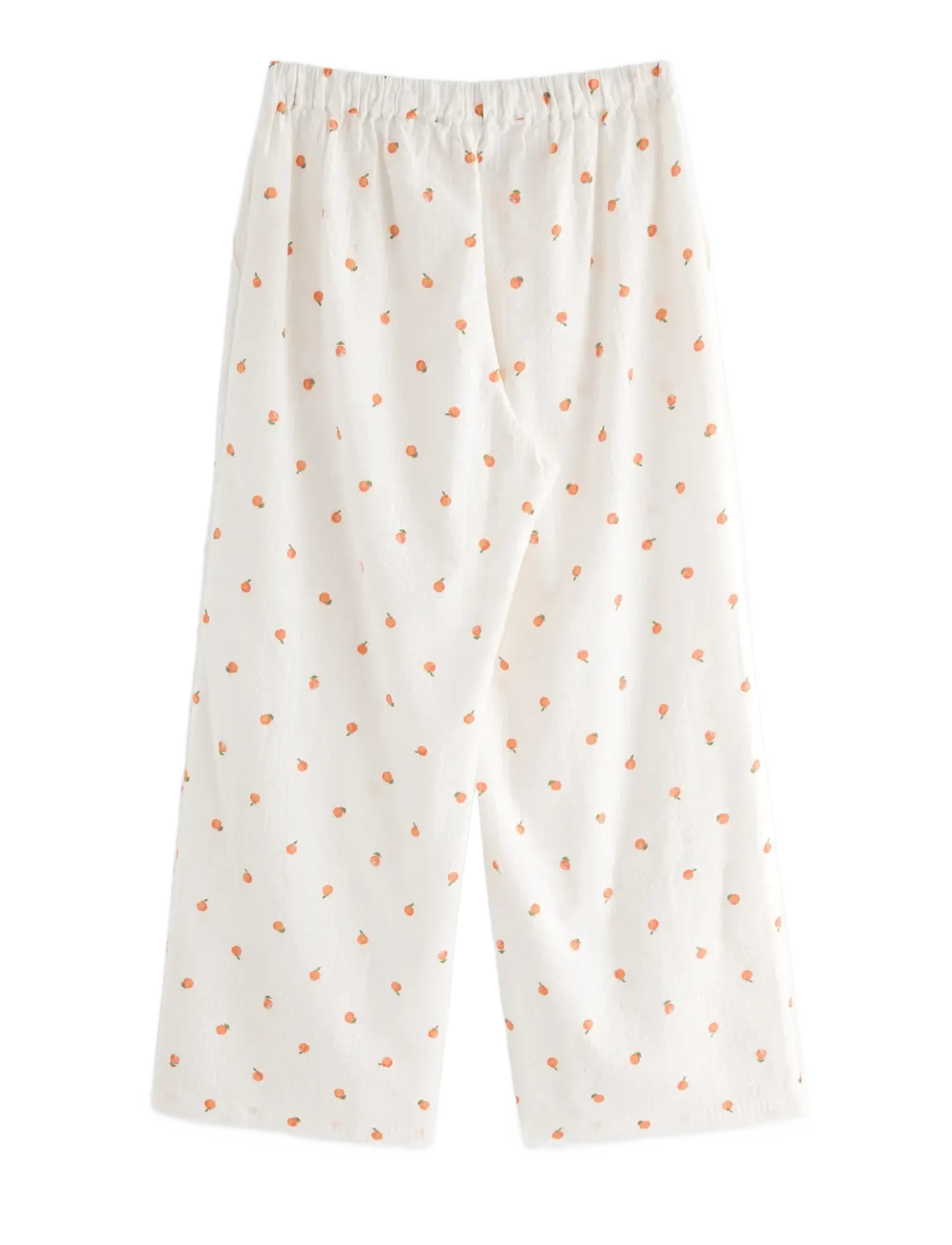 Lindex - Trousers pyjama seersucker - natbukser - light orange - 1