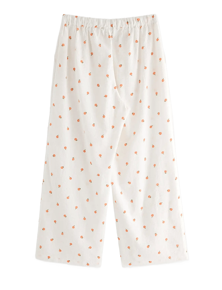 Lindex - Trousers pyjama seersucker - pidžaamapüksid - light orange - 1