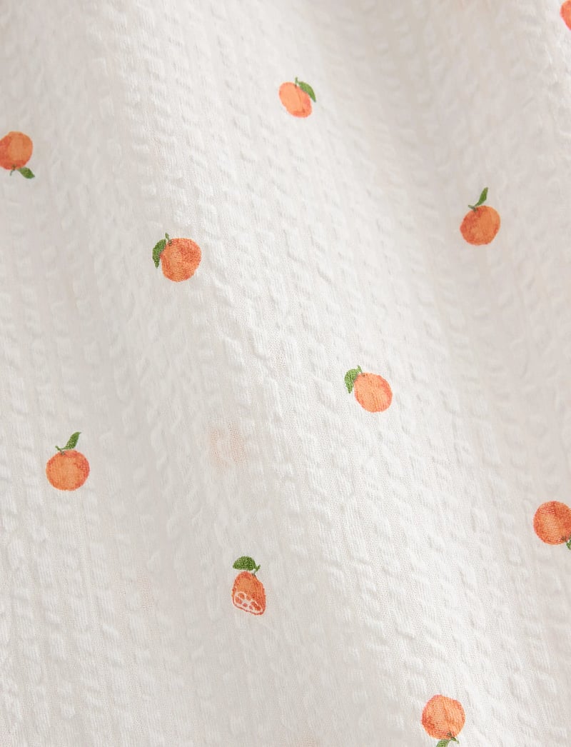 Lindex - Pyjama trousers in seersucker - pyjamahose - light orange - 2