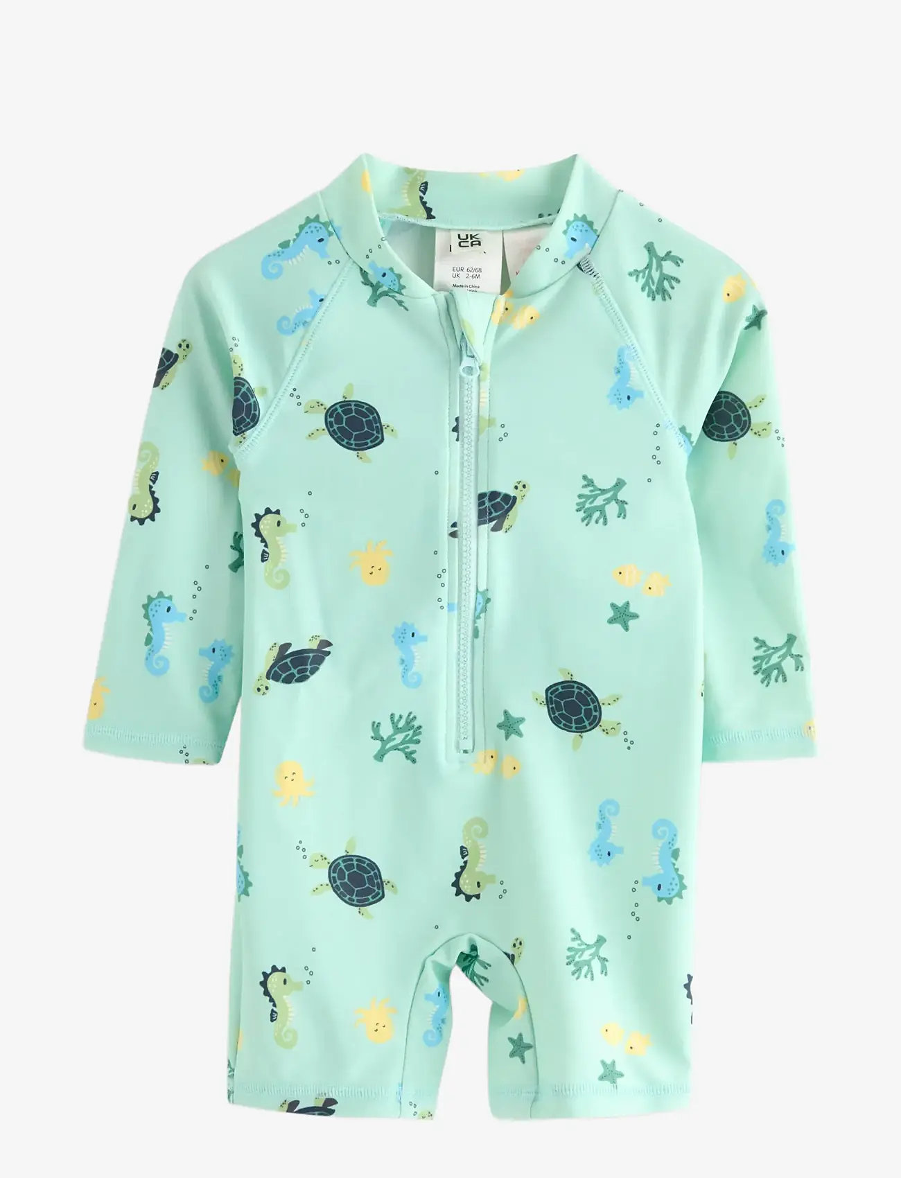 Lindex - UPF 50+ uv-suit - swimsuits - light dusty turquoise - 0