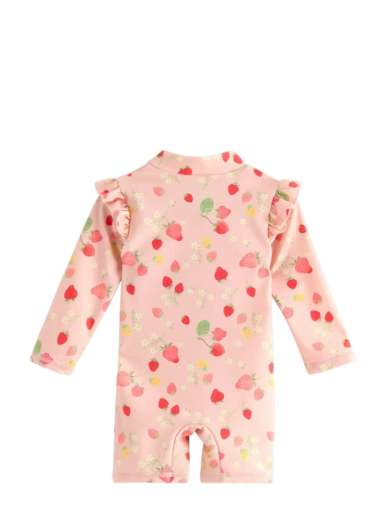 Lindex - Sunprotection suit w frill - uv-kläder - light dusty pink - 1