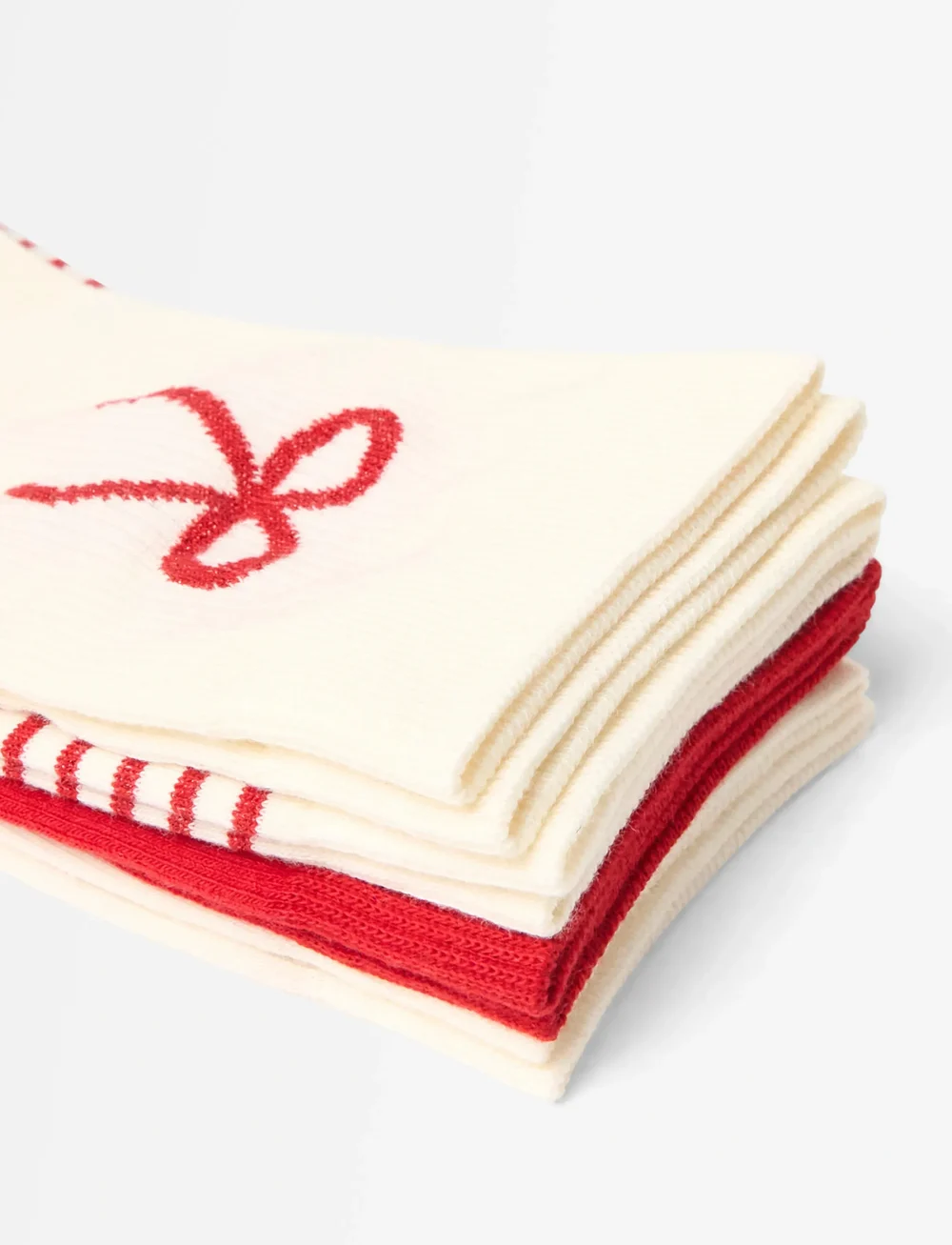 Lindex - 4-pakning sokker - klassikalised sokid - dark red - 2