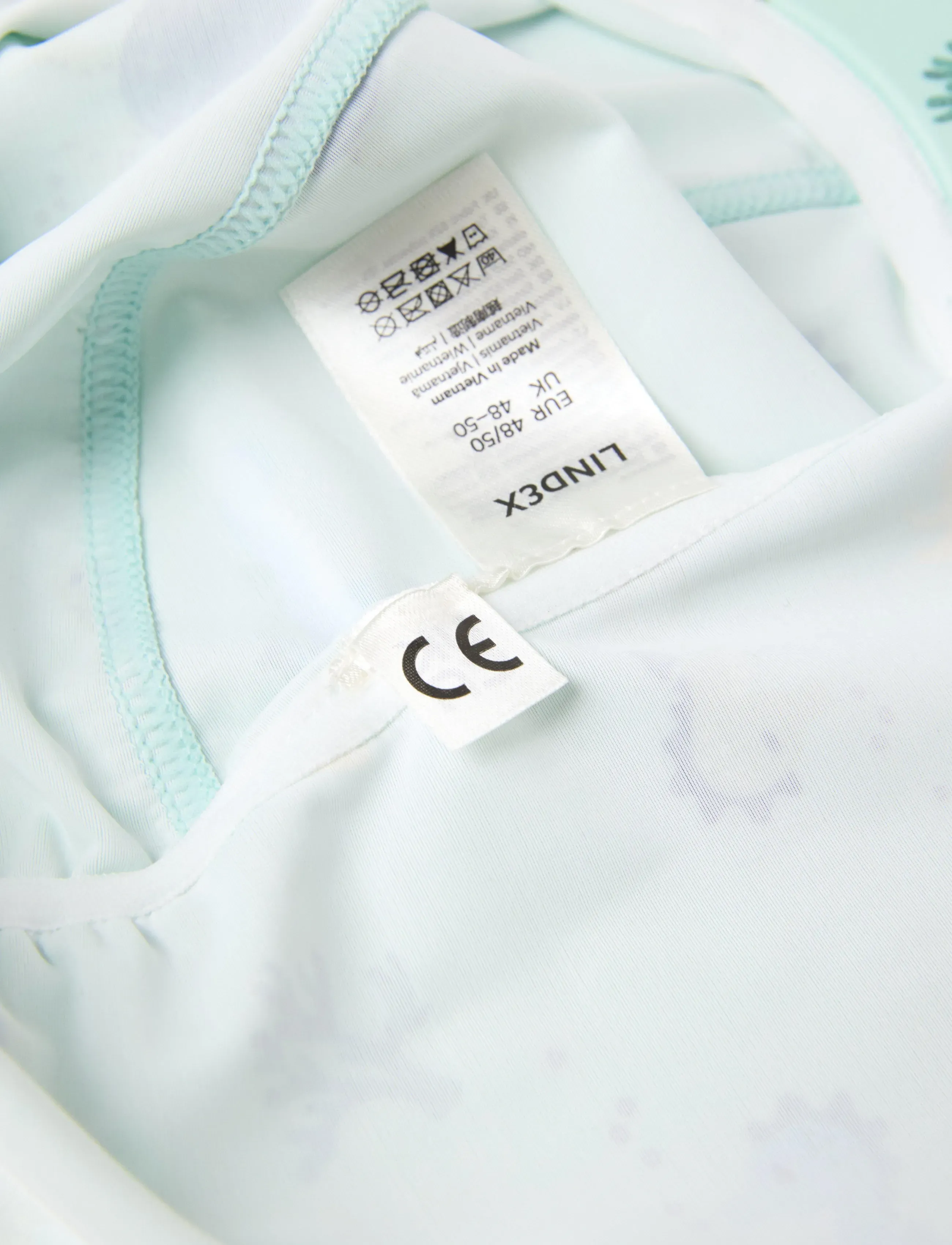 Lindex - UPF 50+ sun hat - badekappen - light dusty turquoise - 2