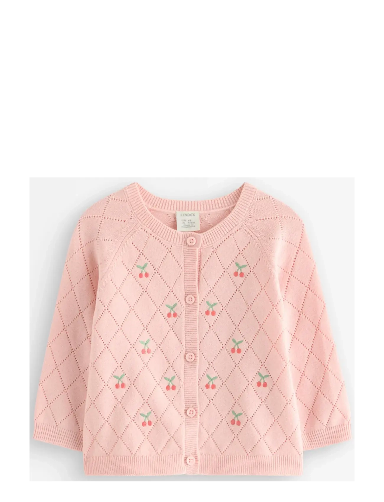 Lindex Cardigan embroidery - Kollektionen - LIGHT DUSTY PINK / pink/rose