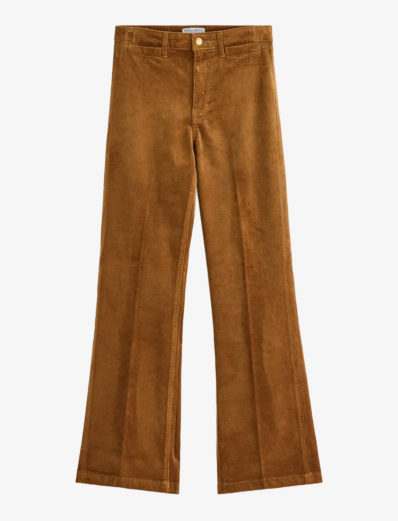 Lindex - Trousers Colette Cord - utsvängda byxor - brown - 1