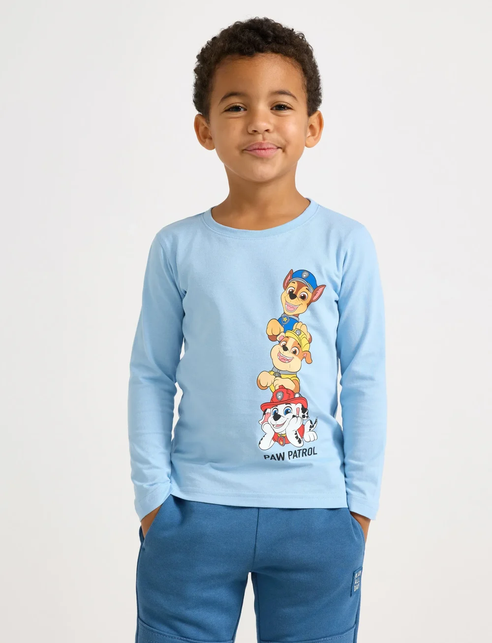 Lindex - Top LS Paw Patrol - long-sleeved t-shirts - light blue - 0