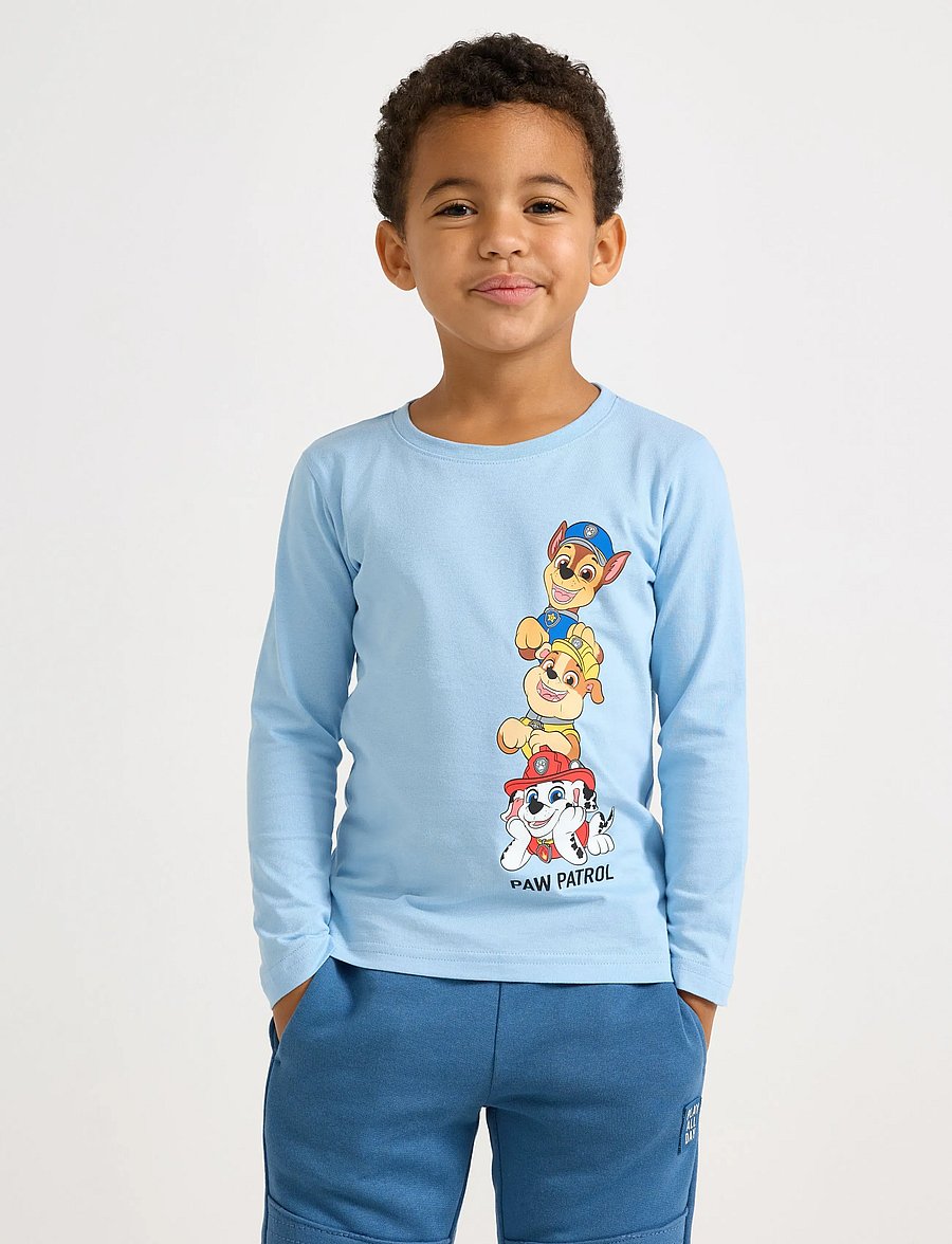 Lindex - Top LS Paw Patrol - långärmade t-shirts - light blue - 0