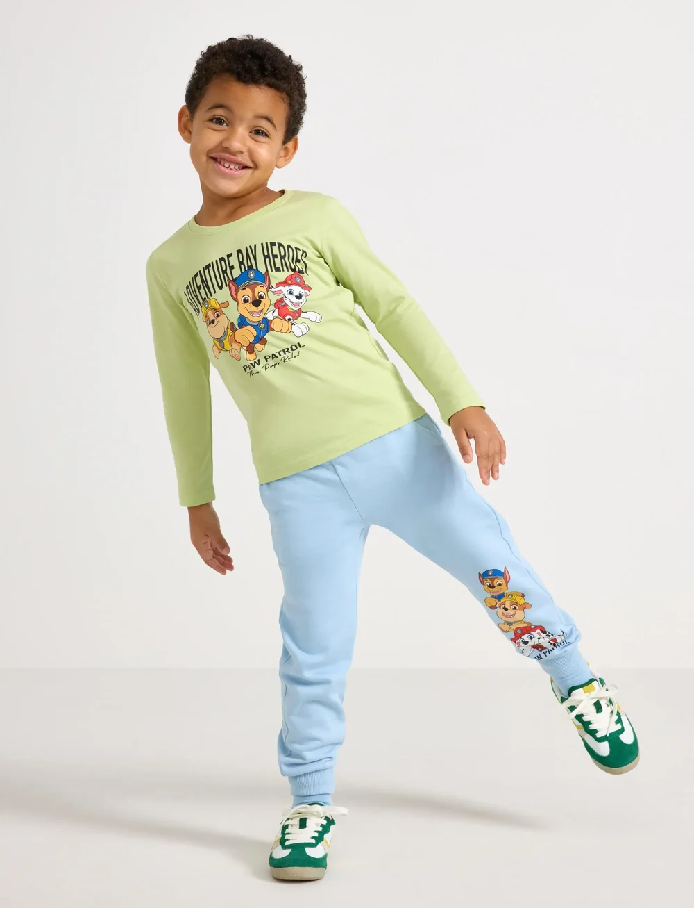 Lindex - Trousers Jogging Paw Patrol - sweatpants - light blue - 0