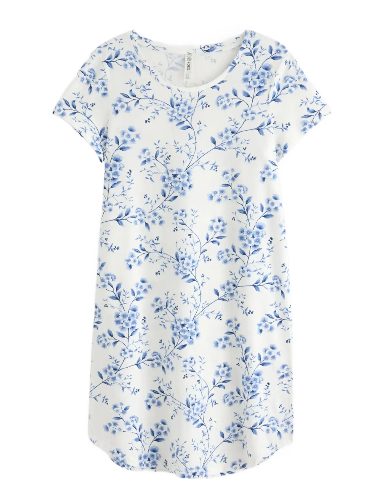 Lindex Nightdress aop - Unterwäsche - BLUE / white