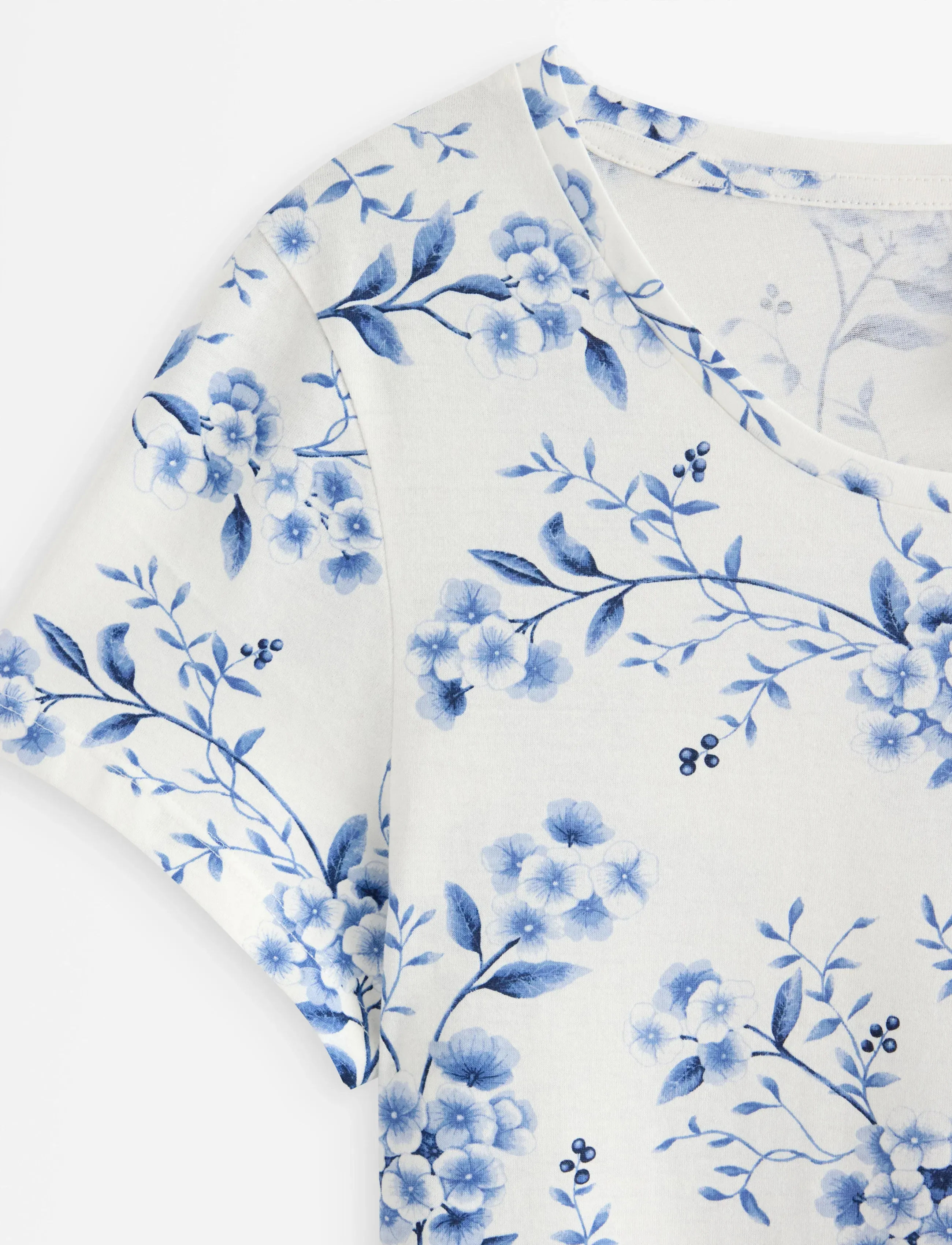 Lindex - Nightdress aop - nattlinnen - blue - 5