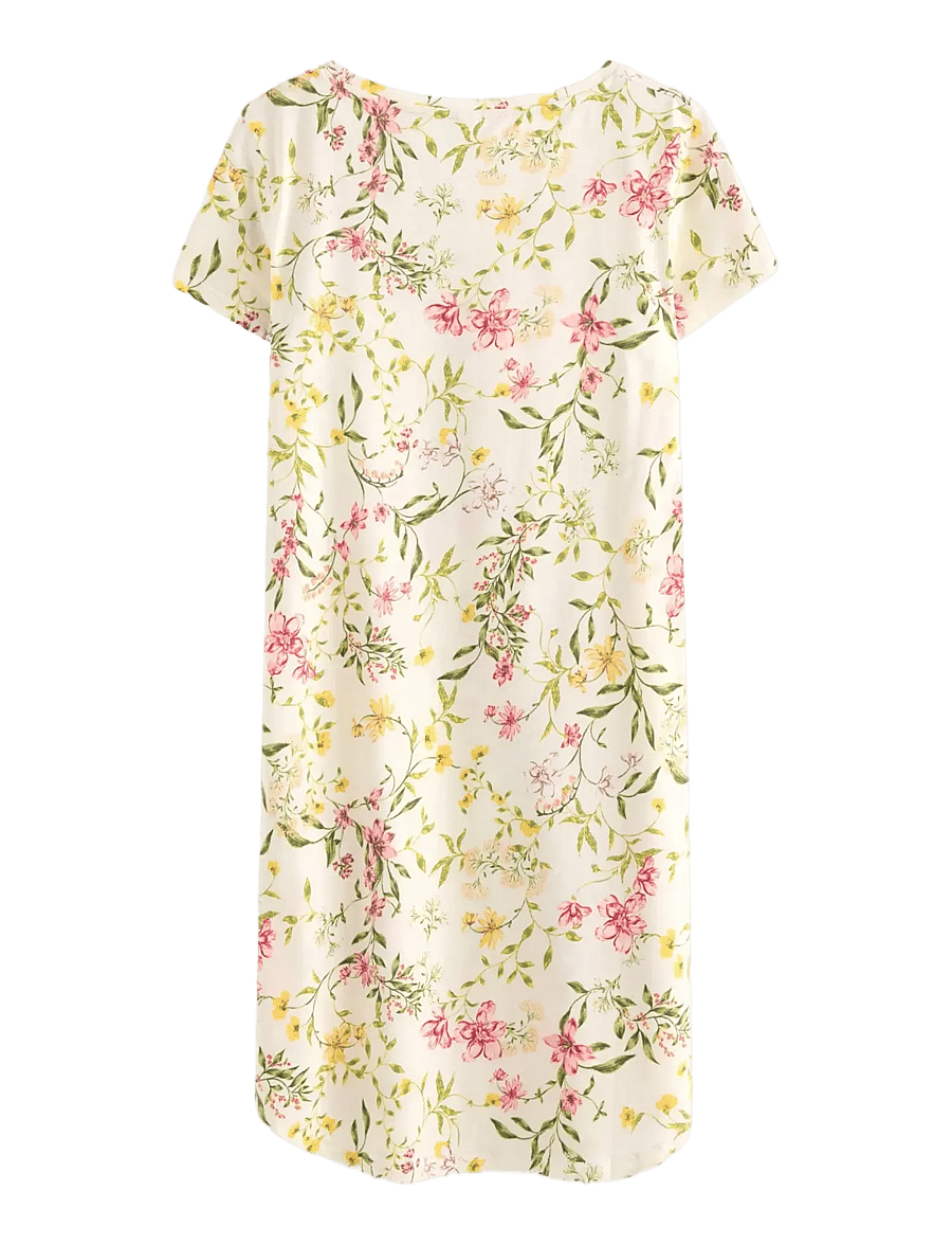 Lindex - Nightdress aop - natkjoler - dusty green - 2