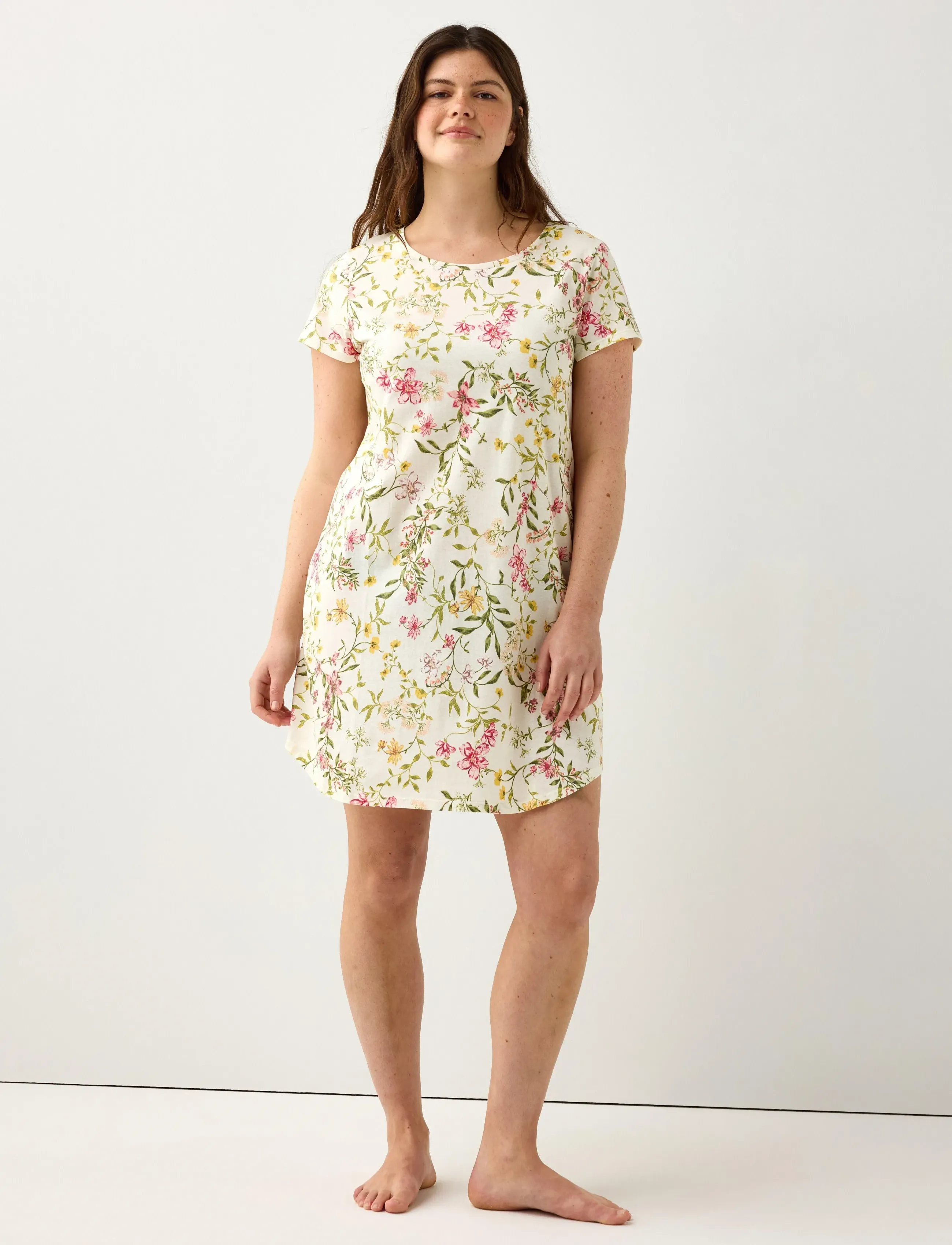 Lindex Nightdress aop - Lindex - DUSTY GREEN / green