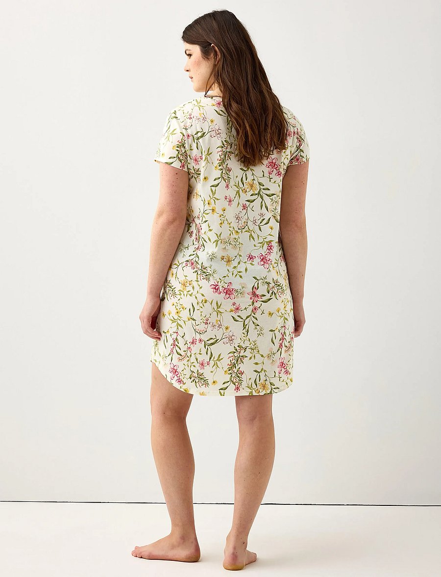 Lindex - Nightdress aop - natkjoler - dusty green - 3