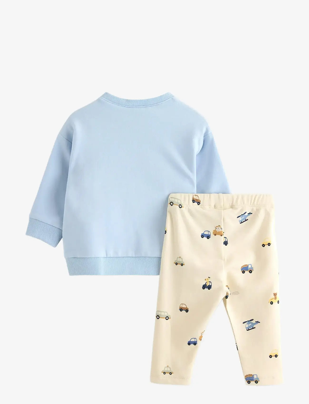 Lindex - Set Sweater Leggings Vehicle - sets mit langärmeligem t-shirt - light blue - 1