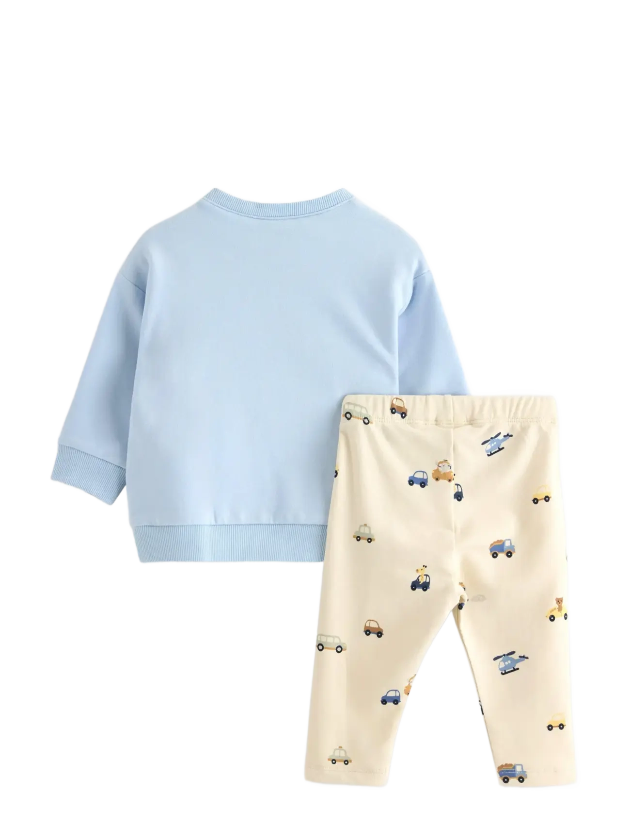 Lindex - Set Sweater Leggings Vehicle - sets mit langärmeligem t-shirt - light blue - 1
