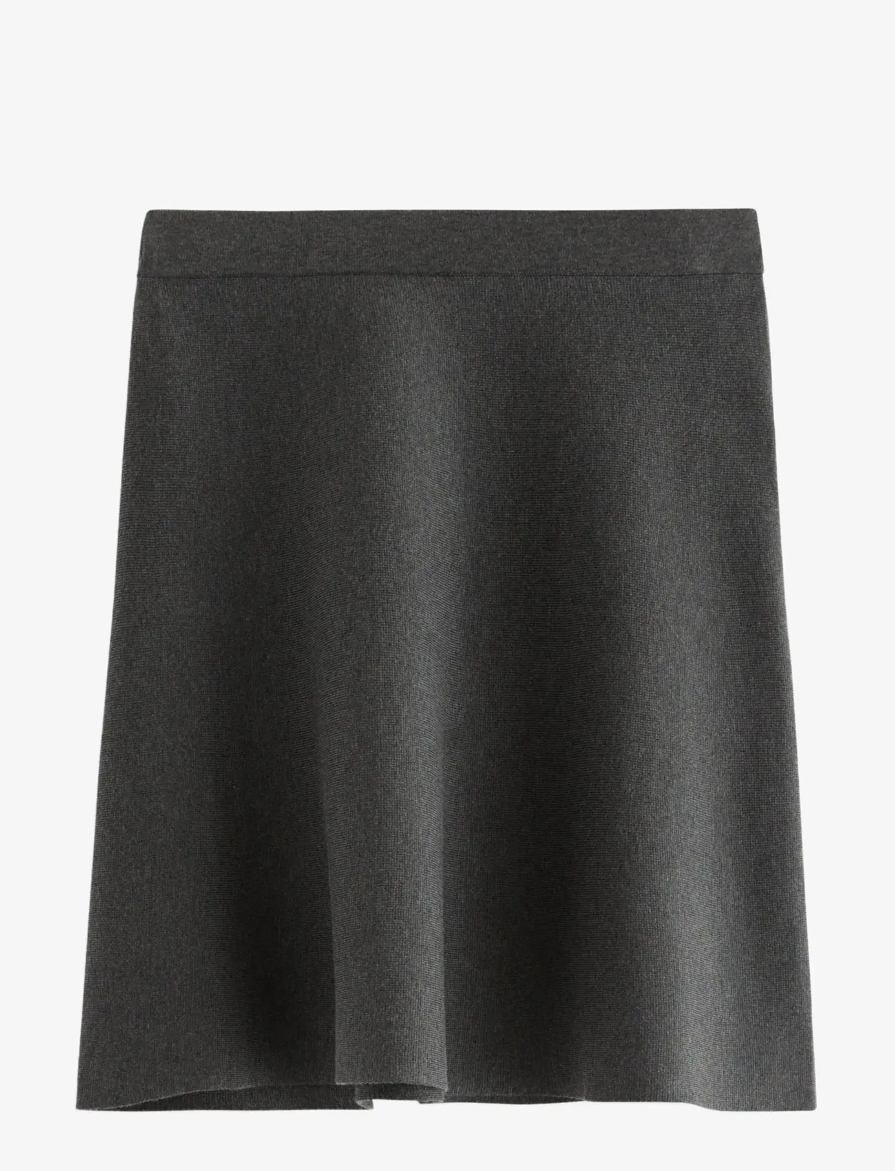 Lindex - Skirt Dagmar melange - korta kjolar - dark grey melange - 1
