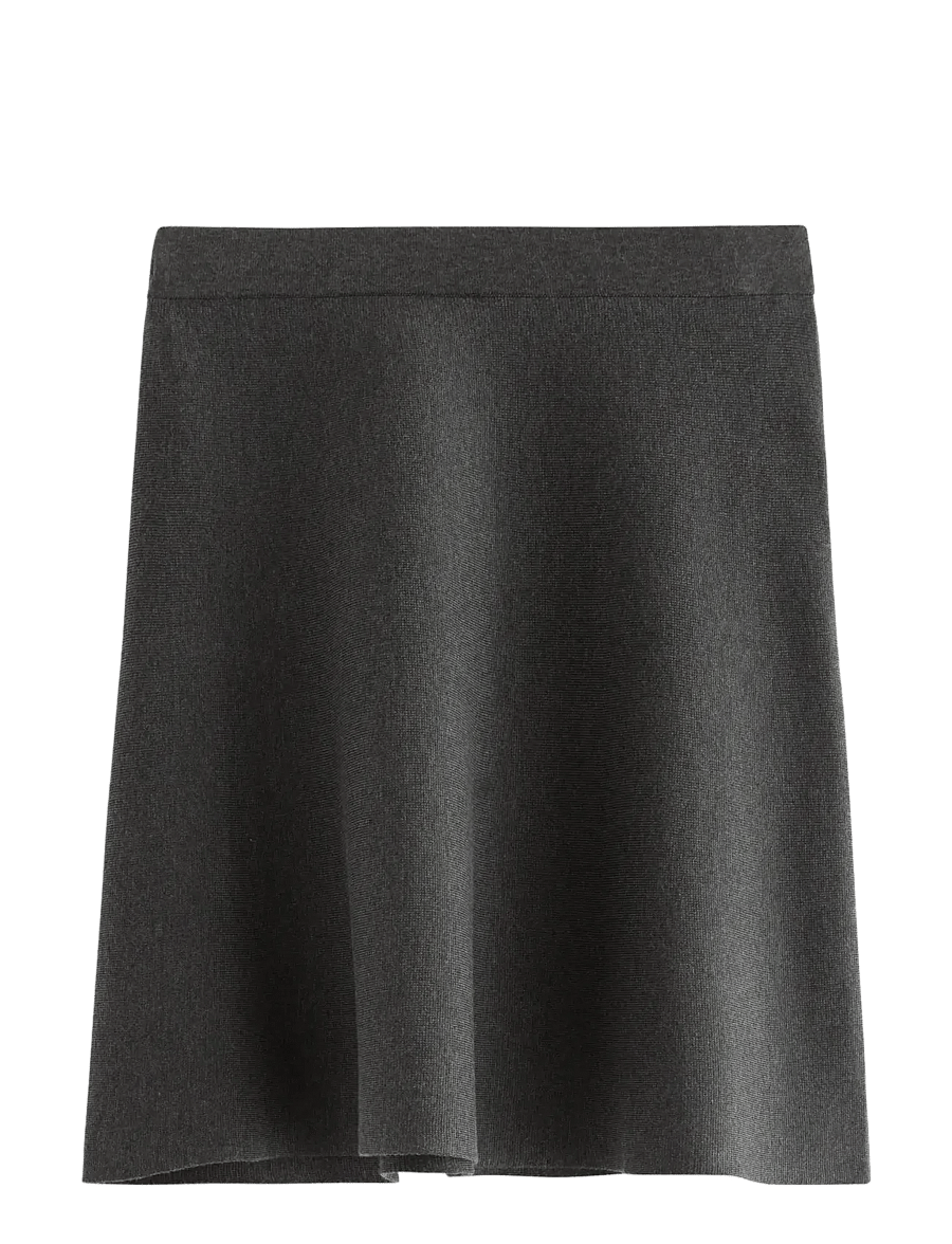 Lindex - Skirt Dagmar melange - korte nederdele - dark grey melange - 1