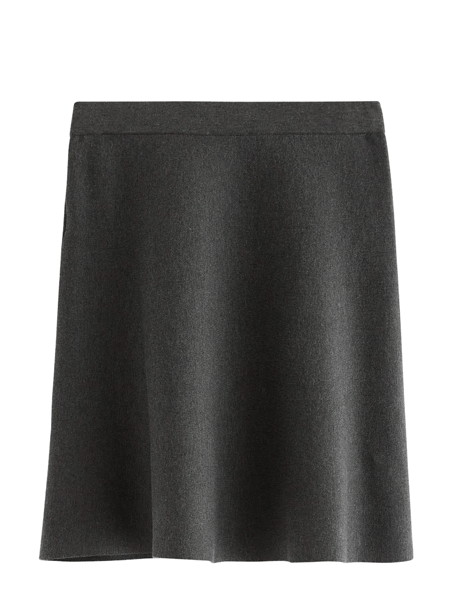Lindex - Skirt Dagmar melange - korte nederdele - dark grey melange - 2