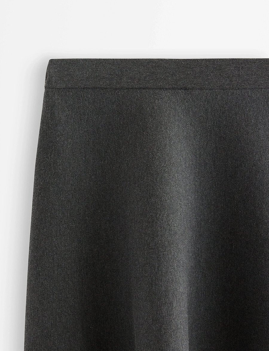 Lindex - Skirt Dagmar melange - korte nederdele - dark grey melange - 5