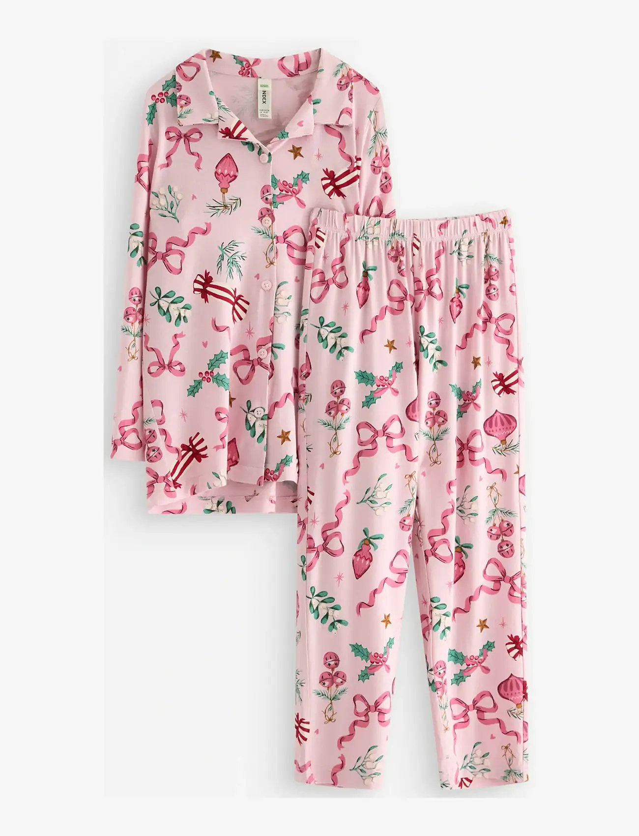 Lindex - Pyjamasset - pyjama-sets - light pink - 1