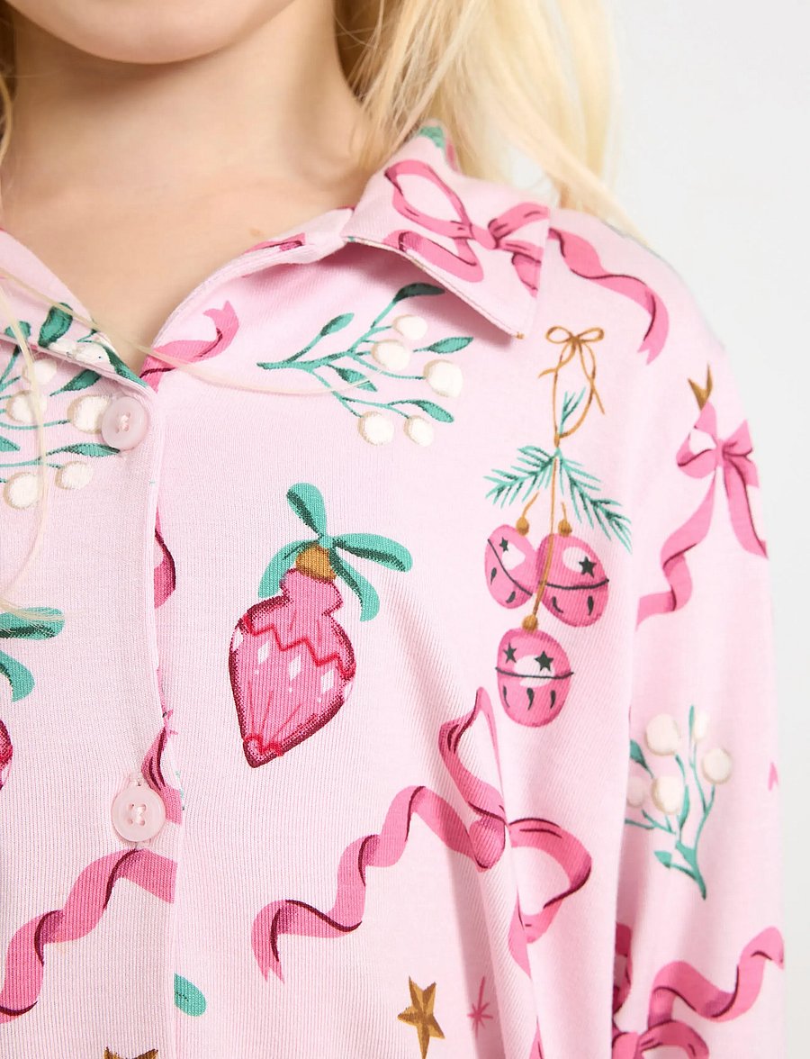 Lindex - Pyjamasset - pyjama-sets - light pink - 4
