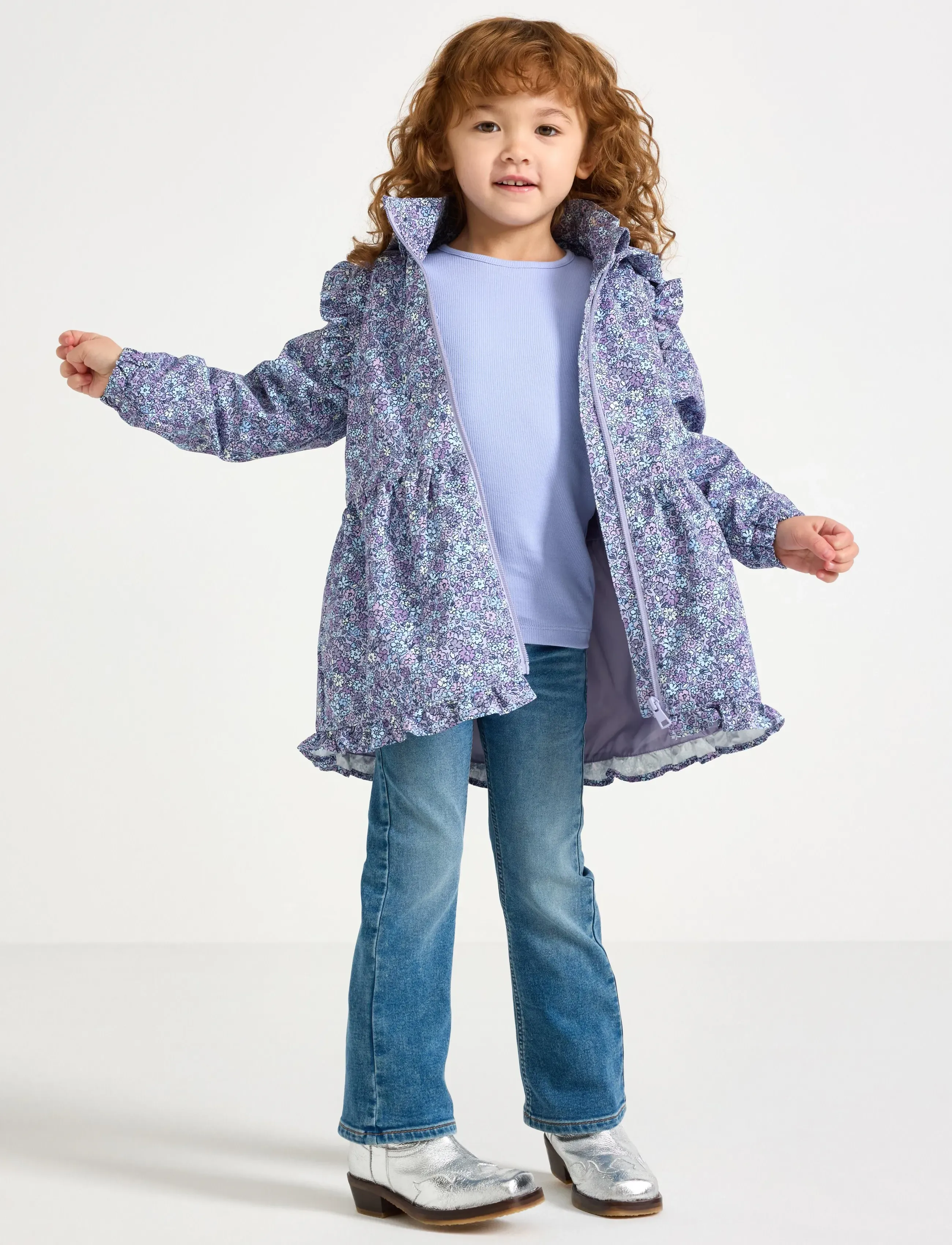 Lindex Water Repellent Shell Jacket, 104, Multi/patterned, Skaltøj > Skaltøjsjakke, Børn