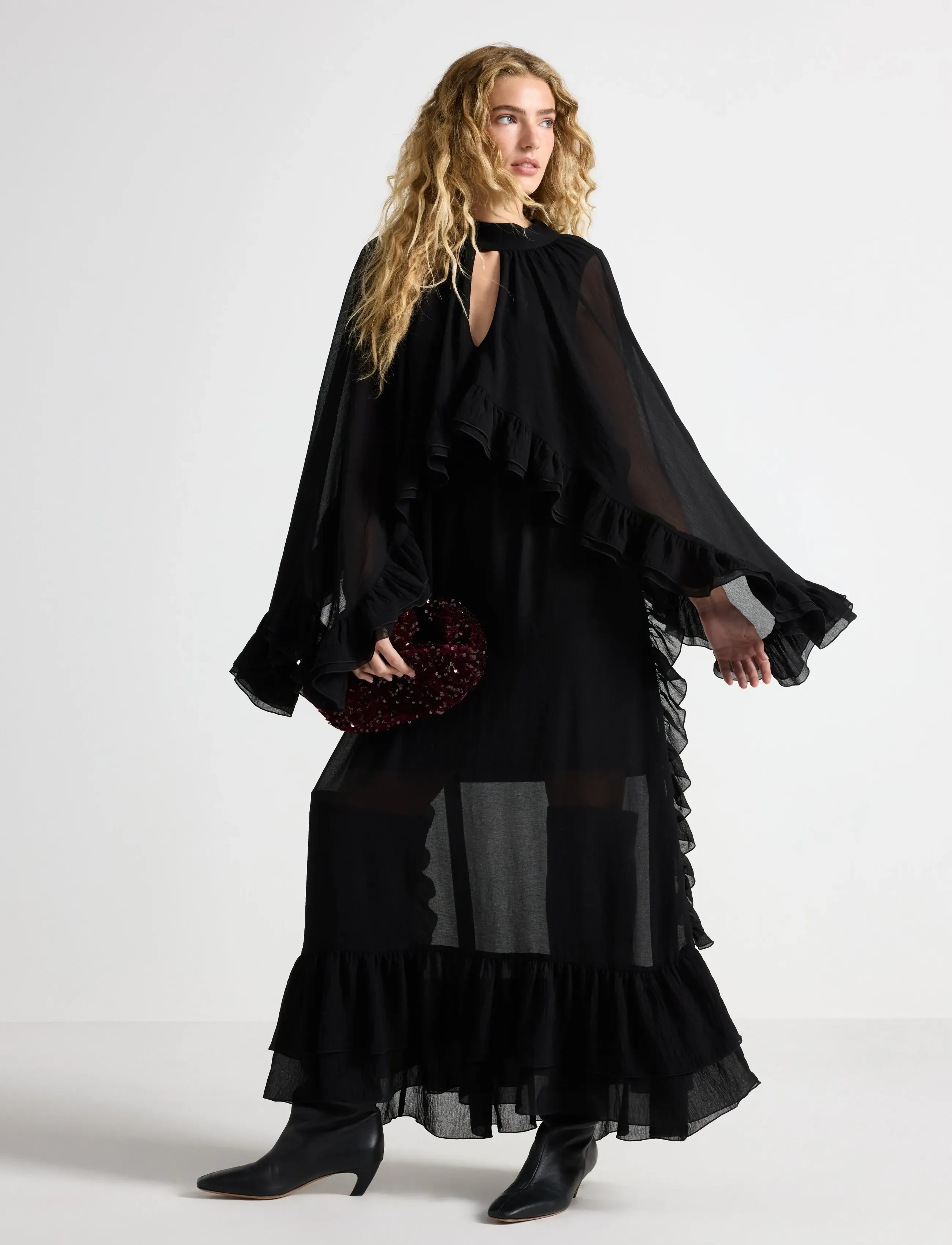 Lindex Dress Inga - Maxiklänningar - BLACK / black