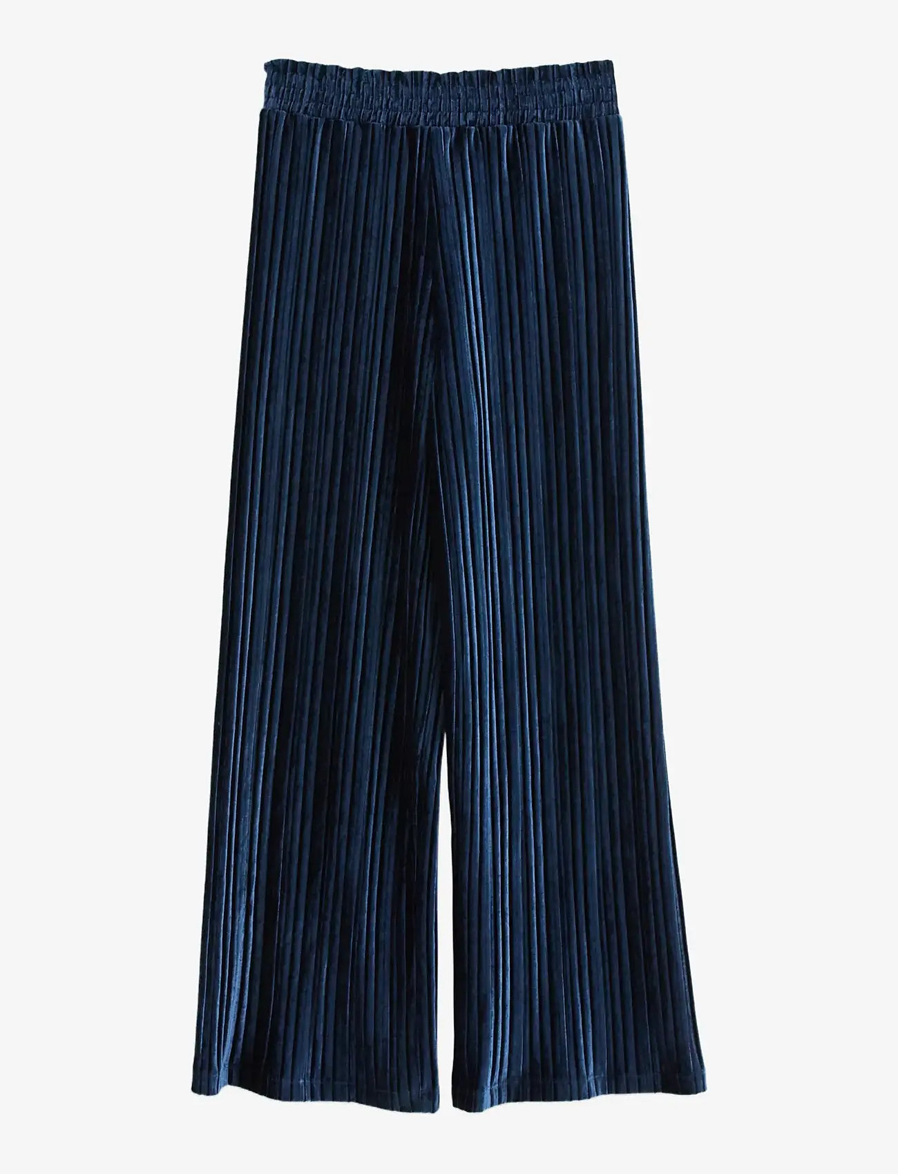 Lindex - Bukse i fløyel - pantalons - navy - 1