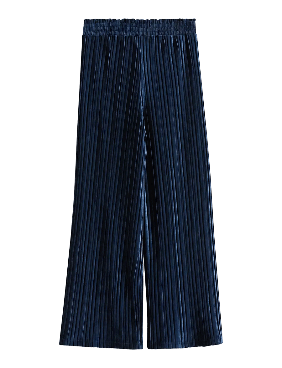 Lindex - Bukser i velour - bukser - navy - 2
