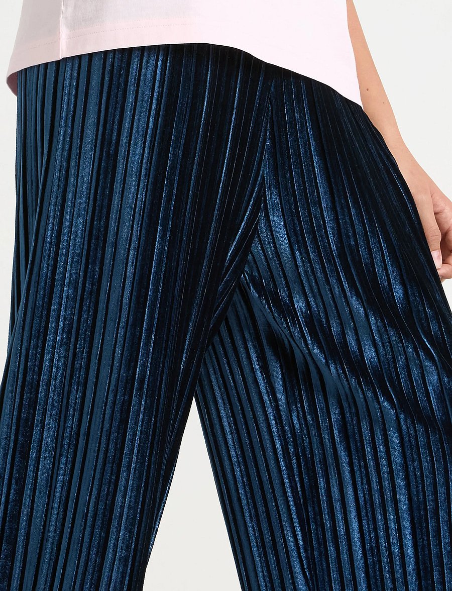 Lindex - Bukser i velour - bukser - navy - 4