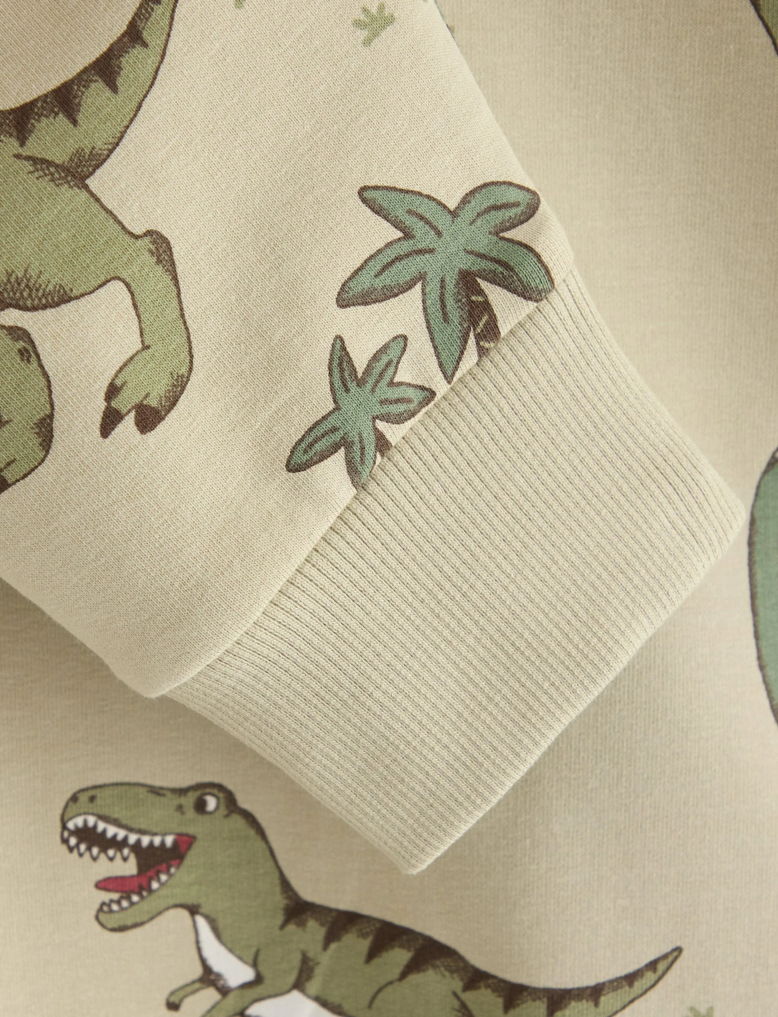Lindex - Sweatshirt Dino AOP - sweatshirts - light dusty green - 5