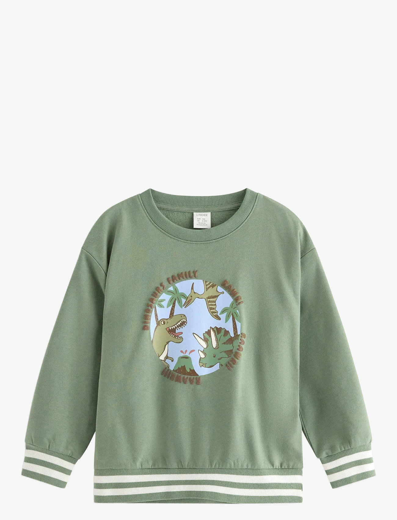 Lindex - Sweatshirt Dino Placement - dressipluusid - light khaki - 1