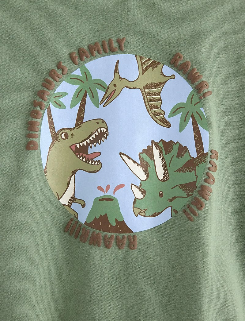 Lindex - Sweatshirt Dino Placement - dressipluusid - light khaki - 5