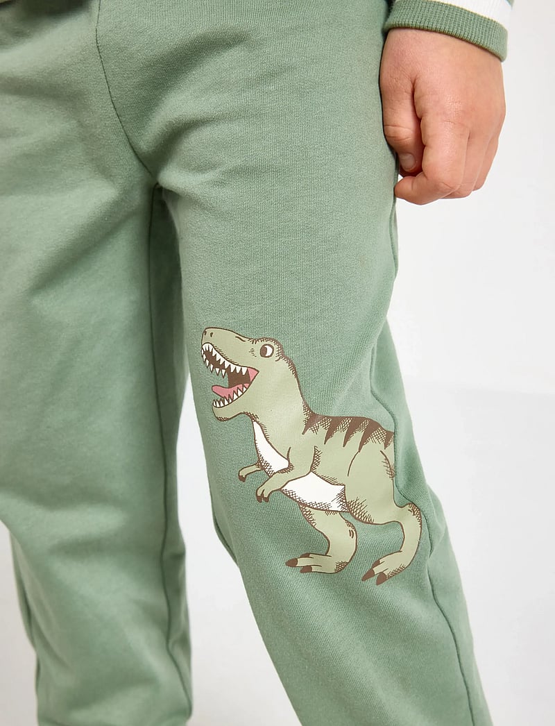 Lindex - Trousers Jogging Dino - jogginghosen - light khaki - 4