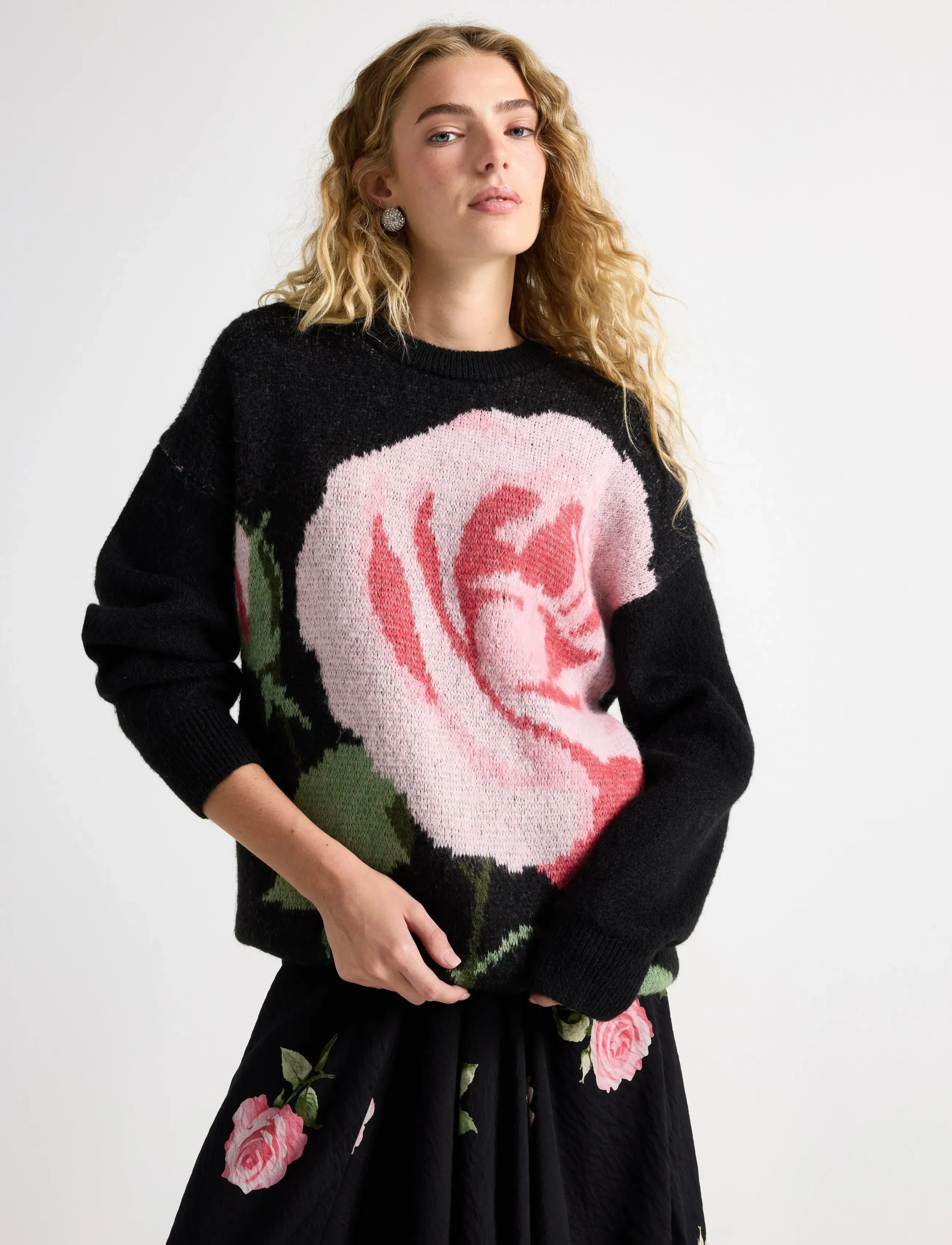 Lindex Sweater Alexa - Kläder - BLACK / black