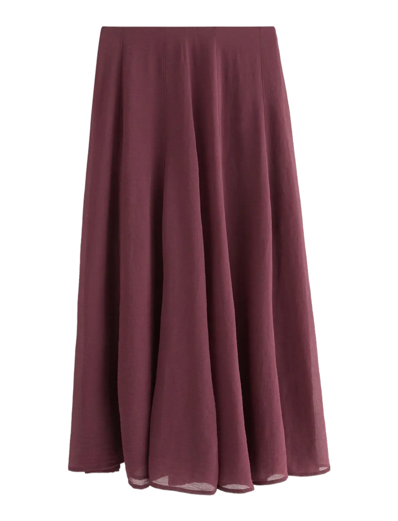 Lindex Skirt Rosa - Kampagne - DARK DUSTY LILAC / burgundy