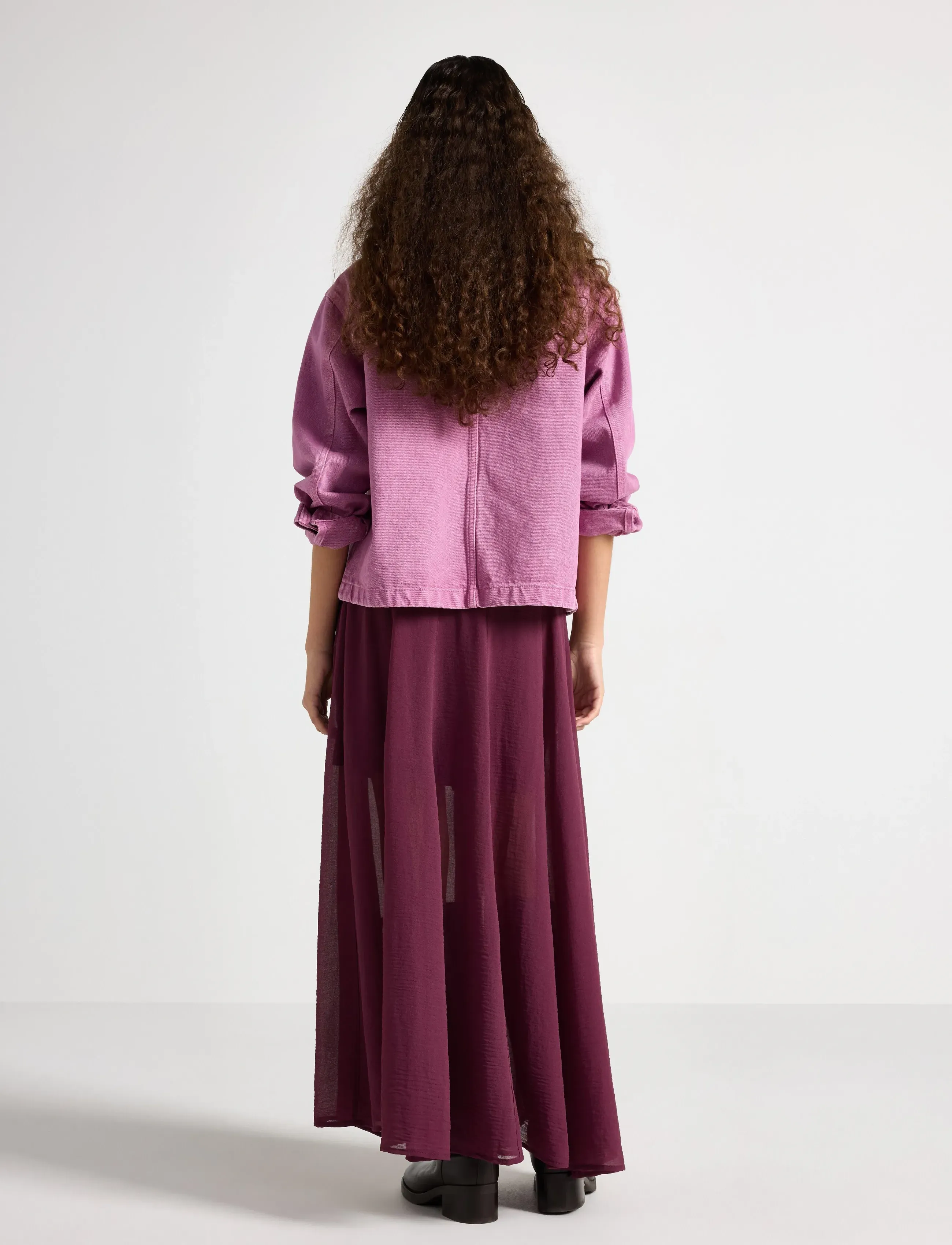 Lindex - Skirt Rosa - maxi röcke - dark dusty lilac - 3