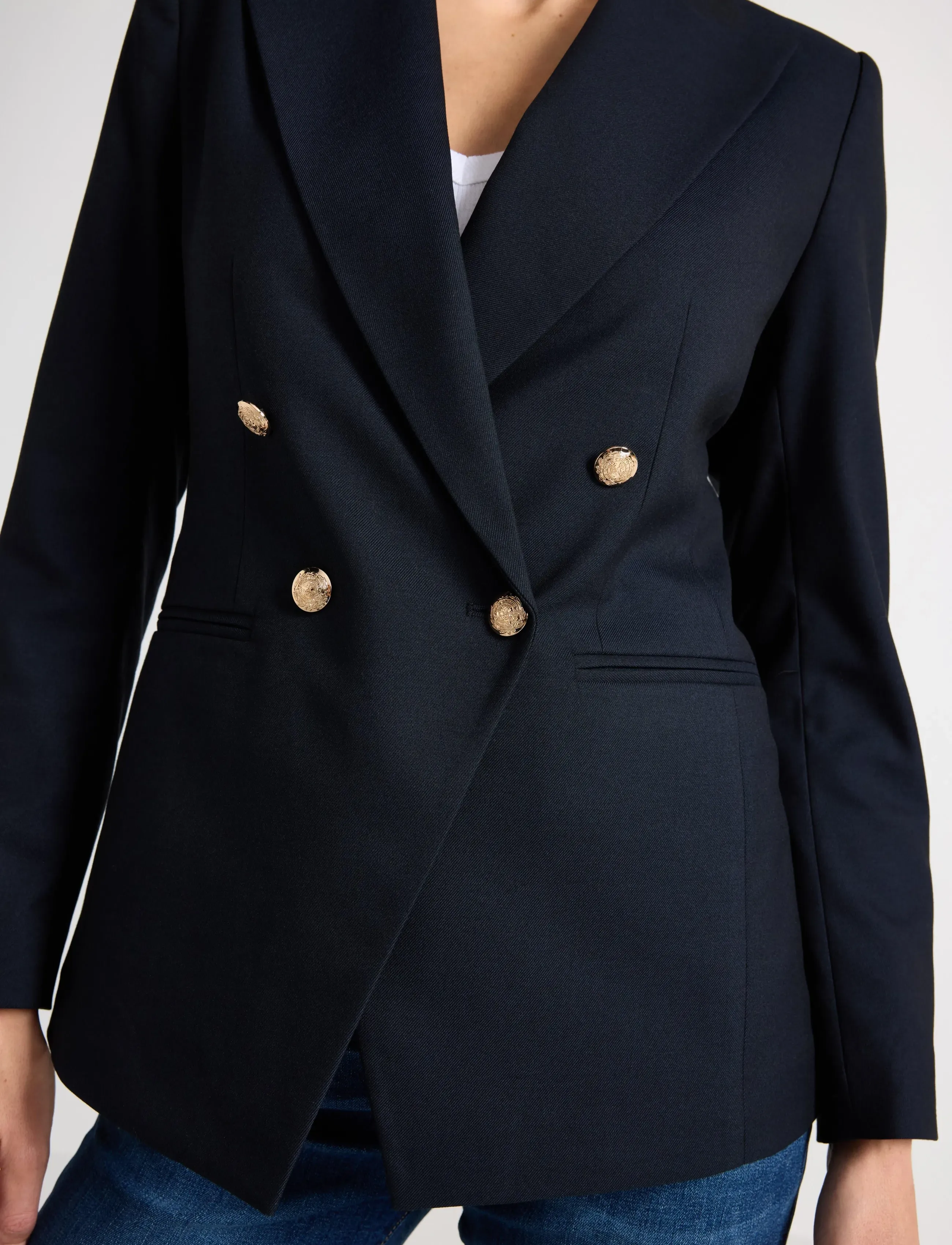 Lindex - Blazer Nanna - dark dusty blue - 4