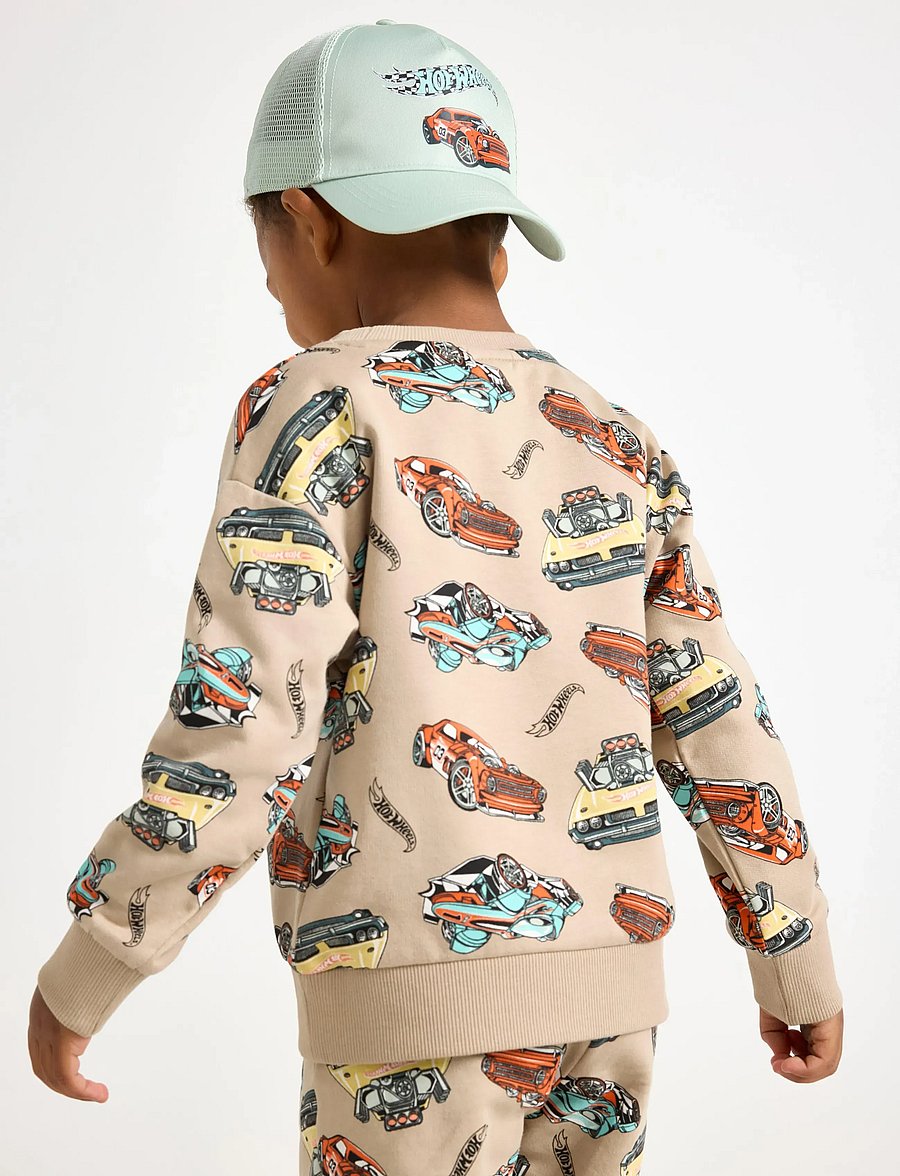 Lindex - Sweatshirt Hot wheels - sweatshirts - dusty beige - 3