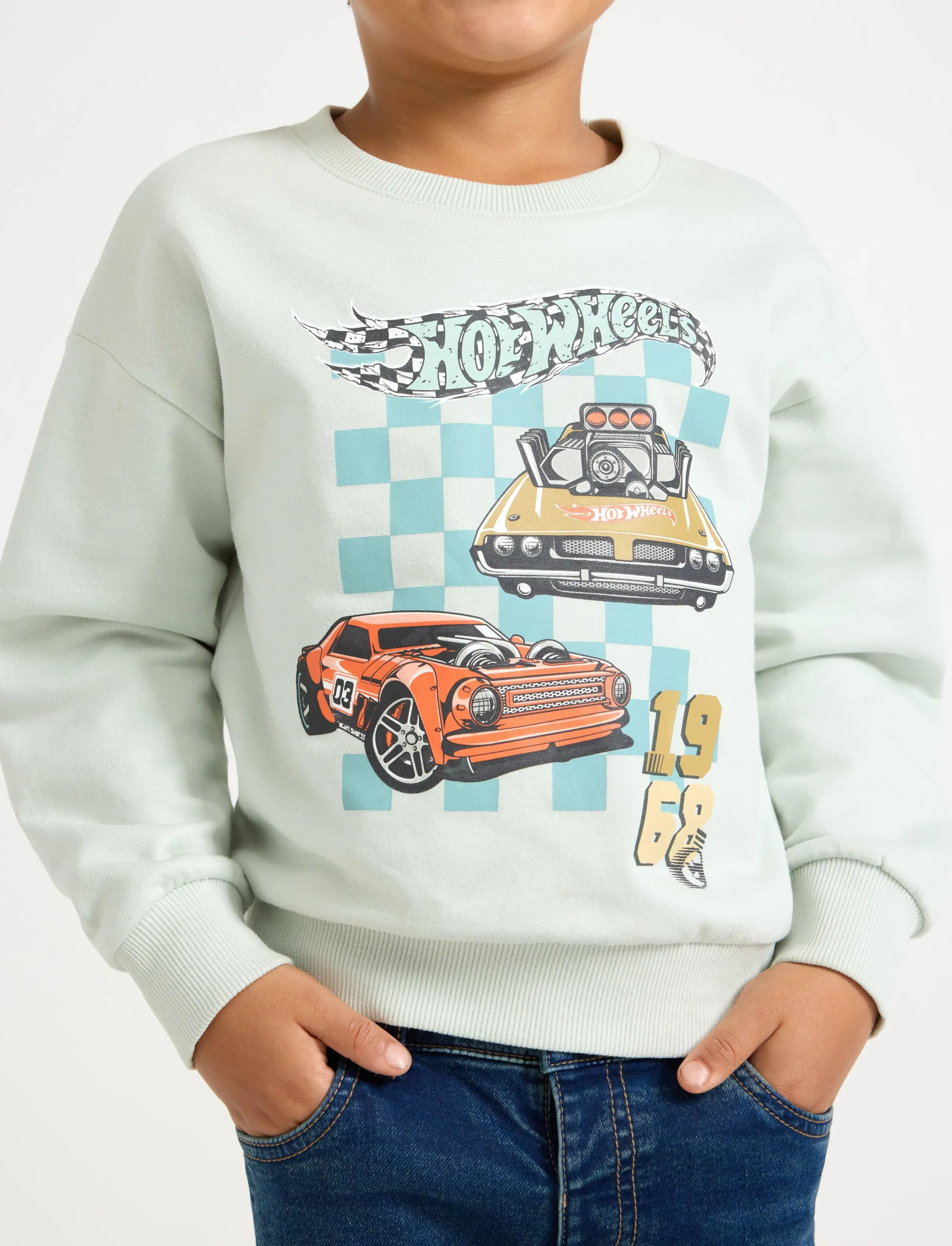 Lindex - Sweatshirt Hot wheels - sweatshirts - light aqua - 4