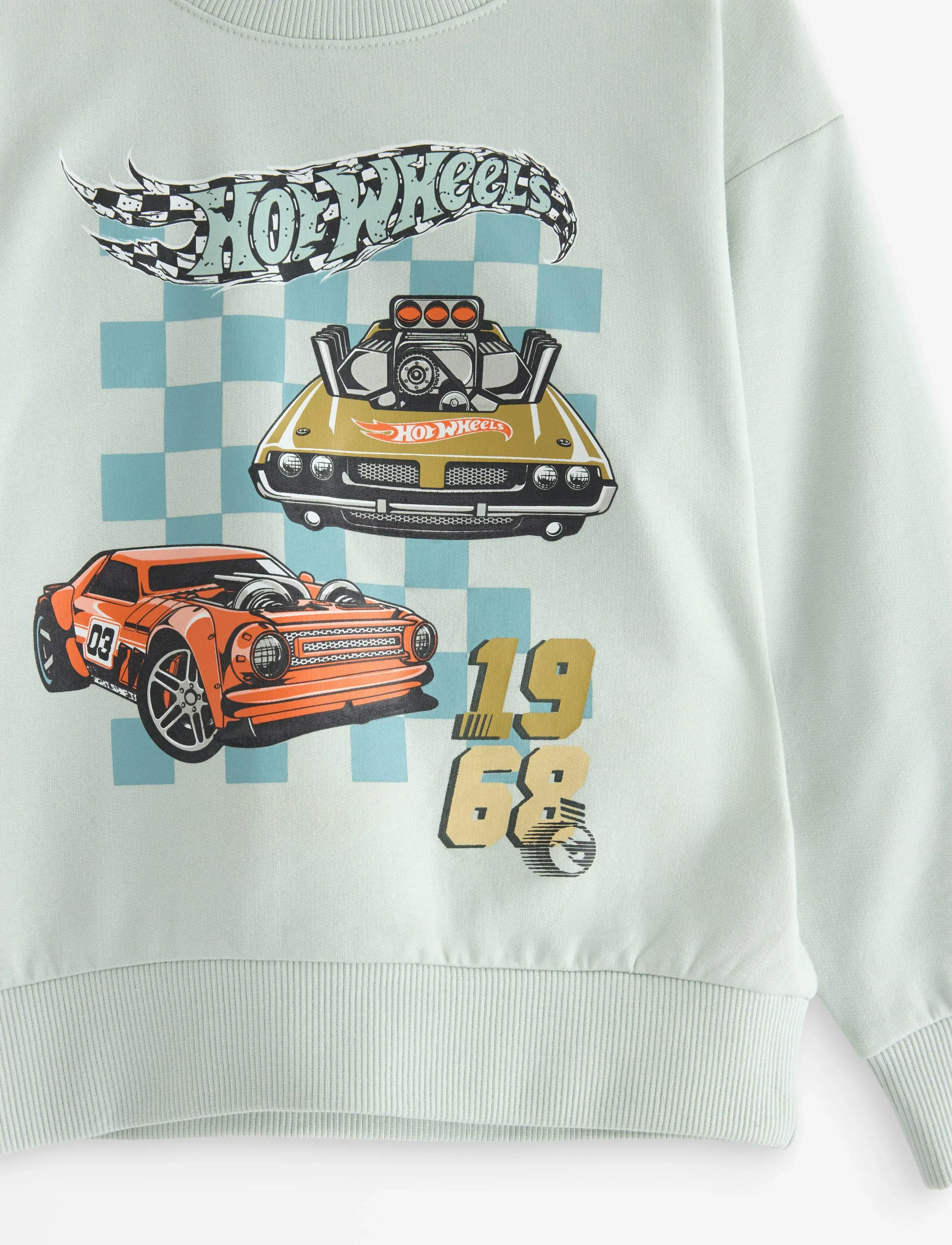 Lindex - Sweatshirt Hot wheels - sweatshirts - light aqua - 5