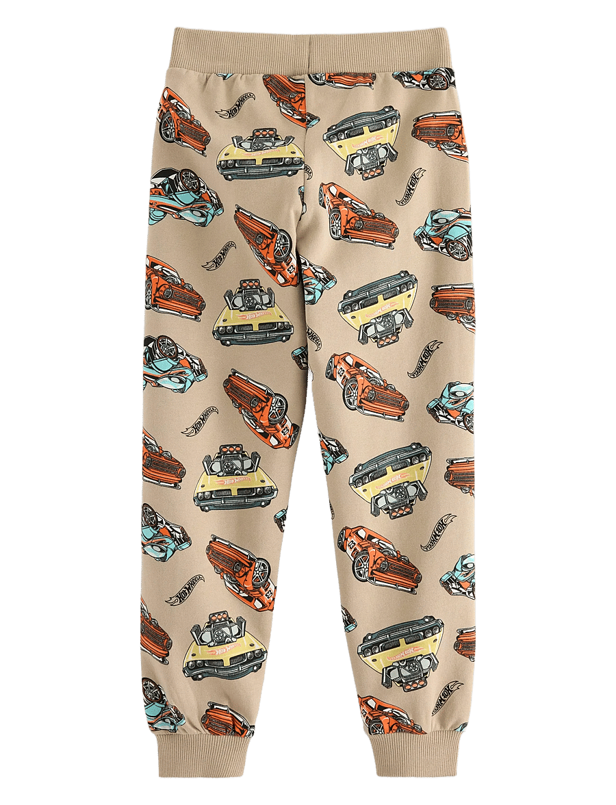 Lindex - Trousers Jogging Hot wheels - jogginghosen - dusty beige - 2