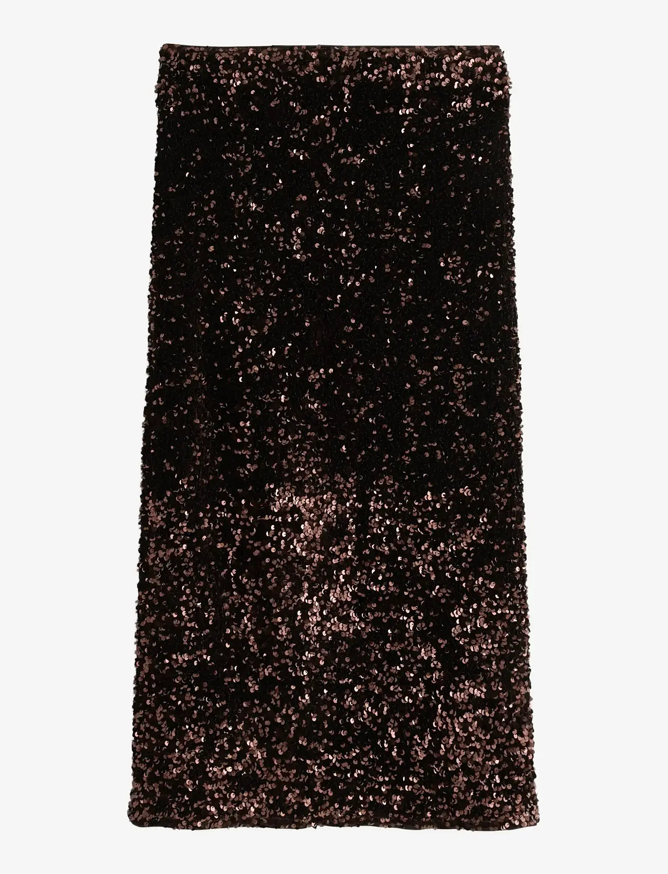 Lindex - Midikjol med paljetter - paljettkjolar - brown - 1