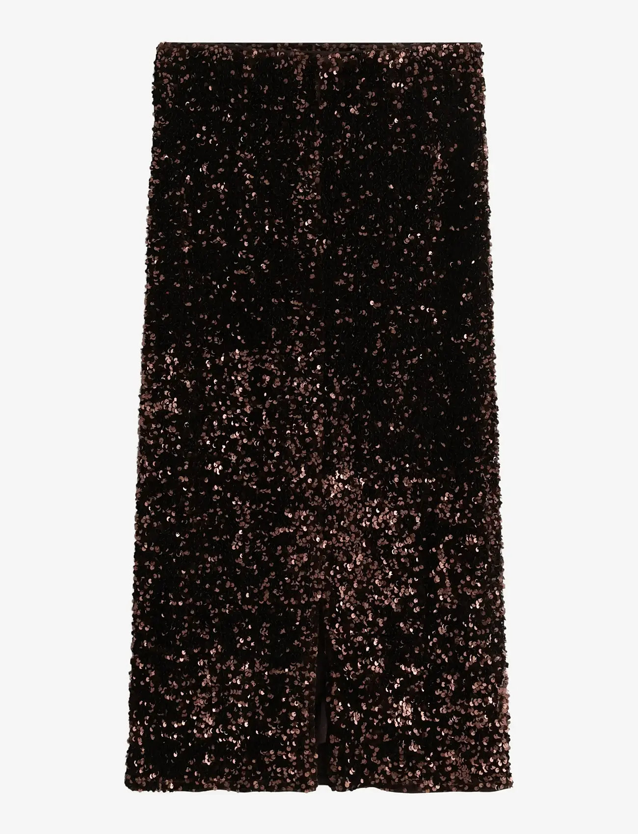 Lindex - Midikjol med paljetter - paljettkjolar - brown - 2