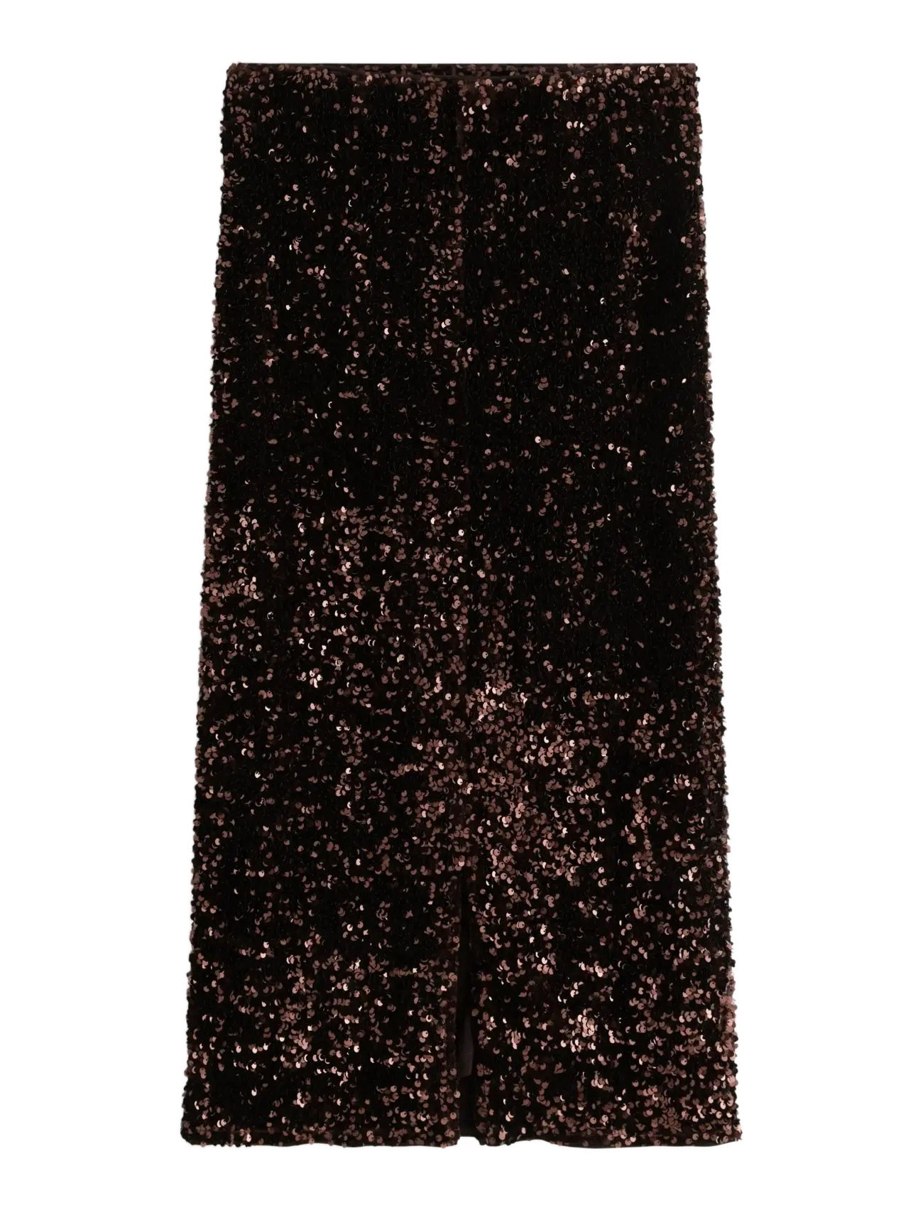 Lindex - Midikjol med paljetter - midiskjørt - brown - 2