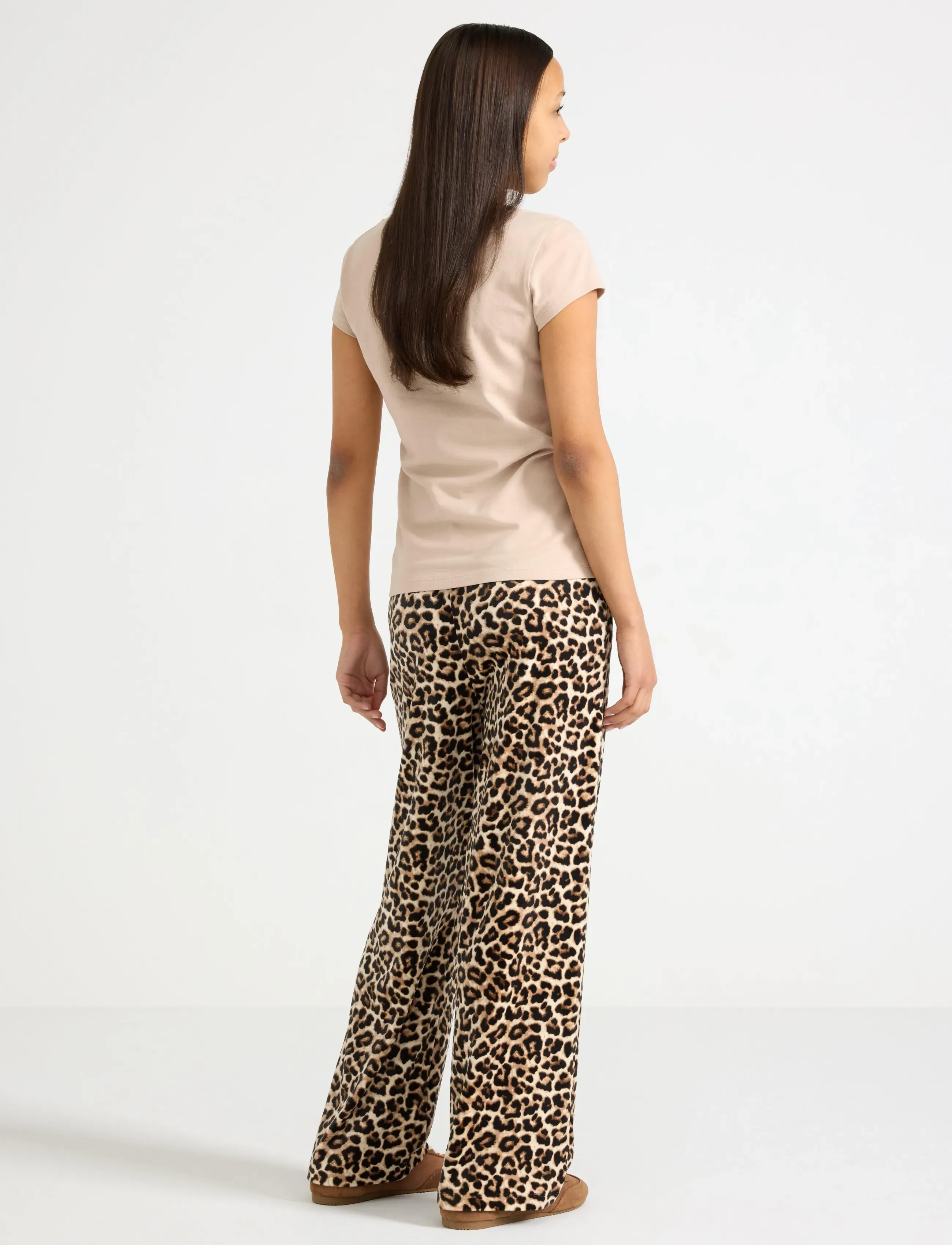 Lindex - Wide trousers in velour - sweatpants - light beige - 3