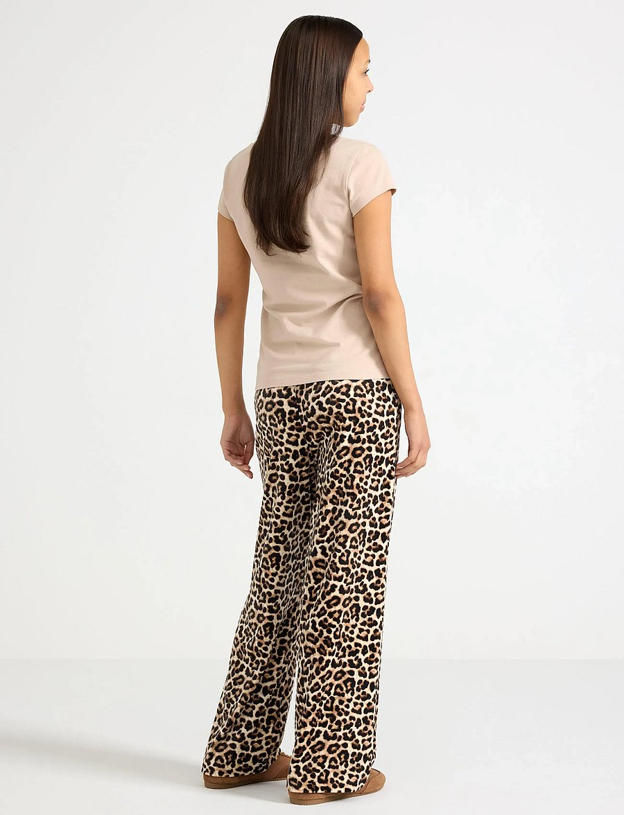 Lindex - Wide trousers in velour - sweatpants - light beige - 3