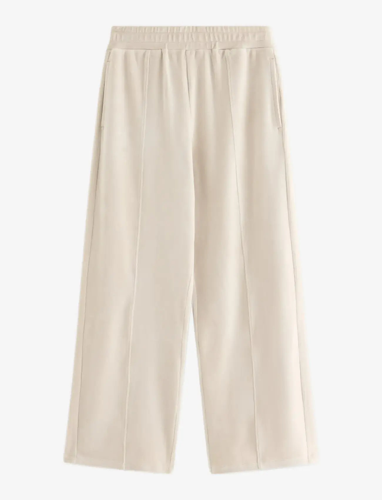 Lindex - Wide trousers in velour - jogginghosen - light dusty beige - 1